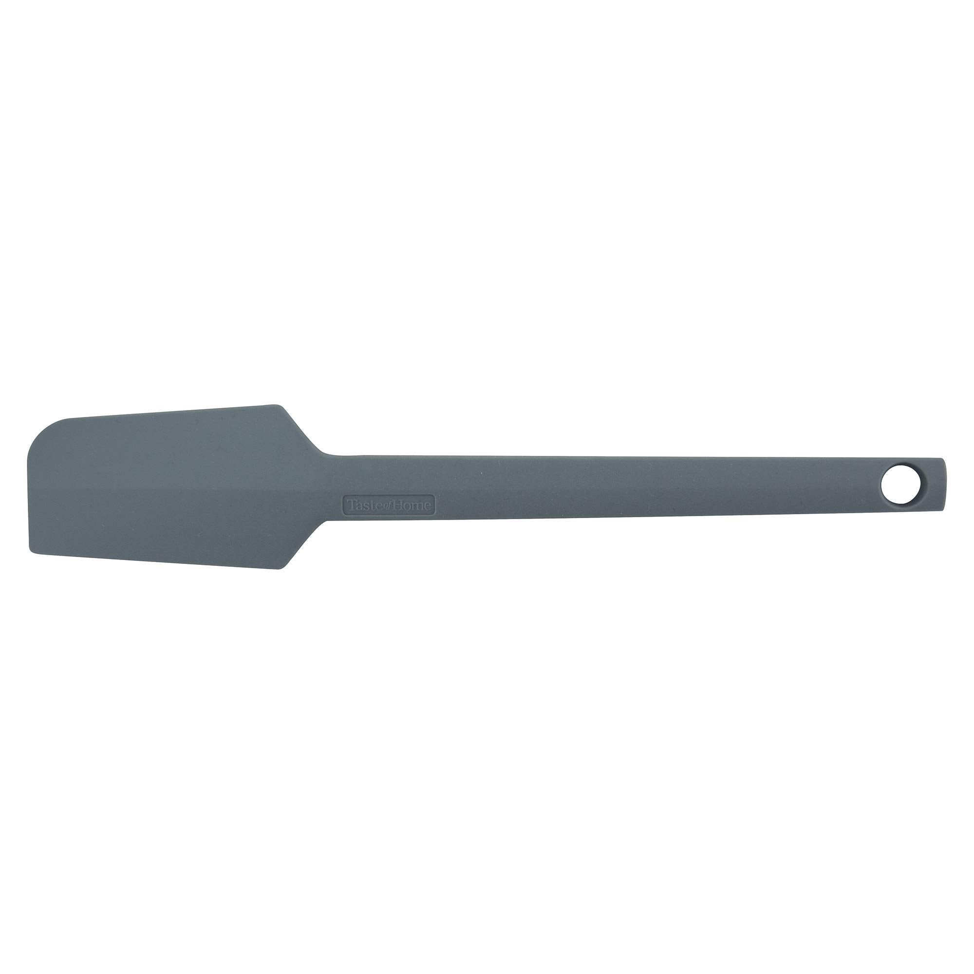 Taste Of Home 4 Piece Ash Gray Silicone Utensil Set - Includes Spatula, Spoonula, Basting/Pastry Brush & Mini Spatula