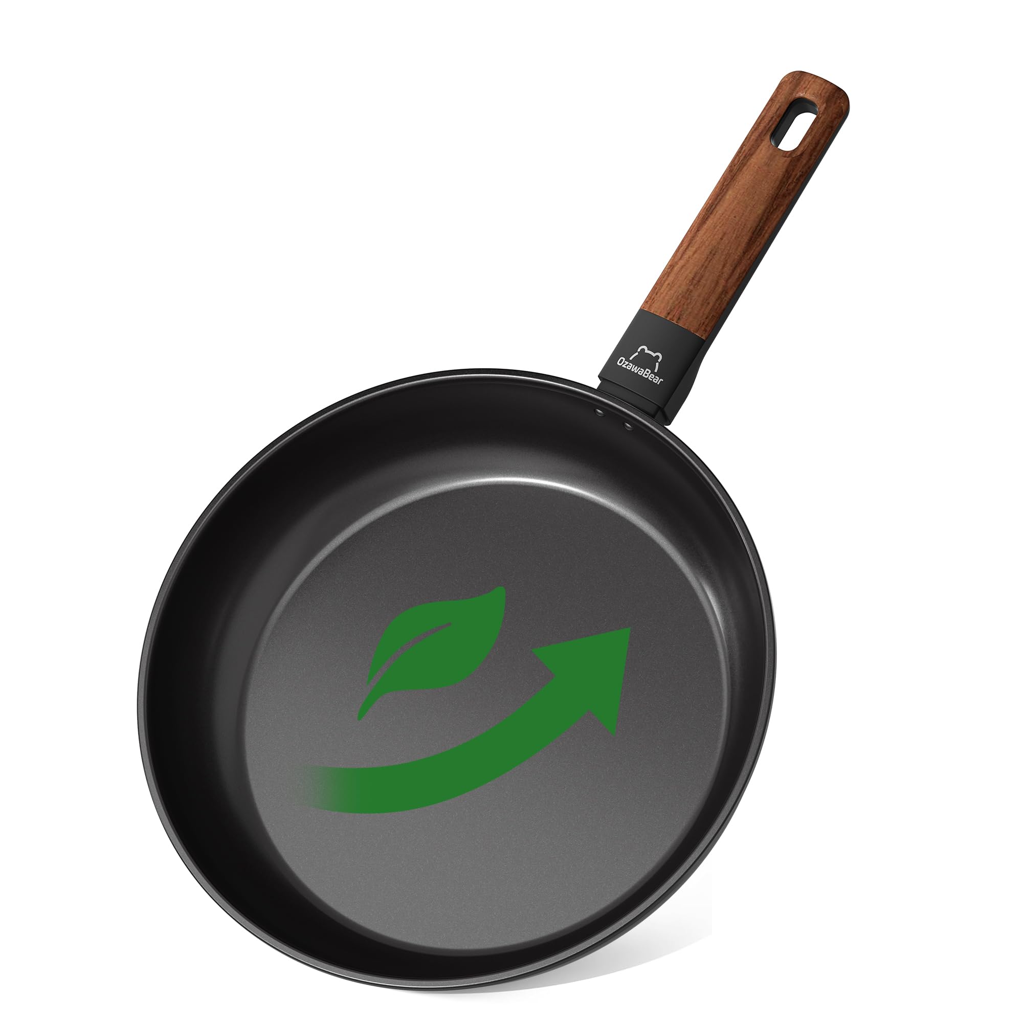 OzawaBear 11 Inch Non Stick Frying Pan Skillet Titanium Coating Fry Pan