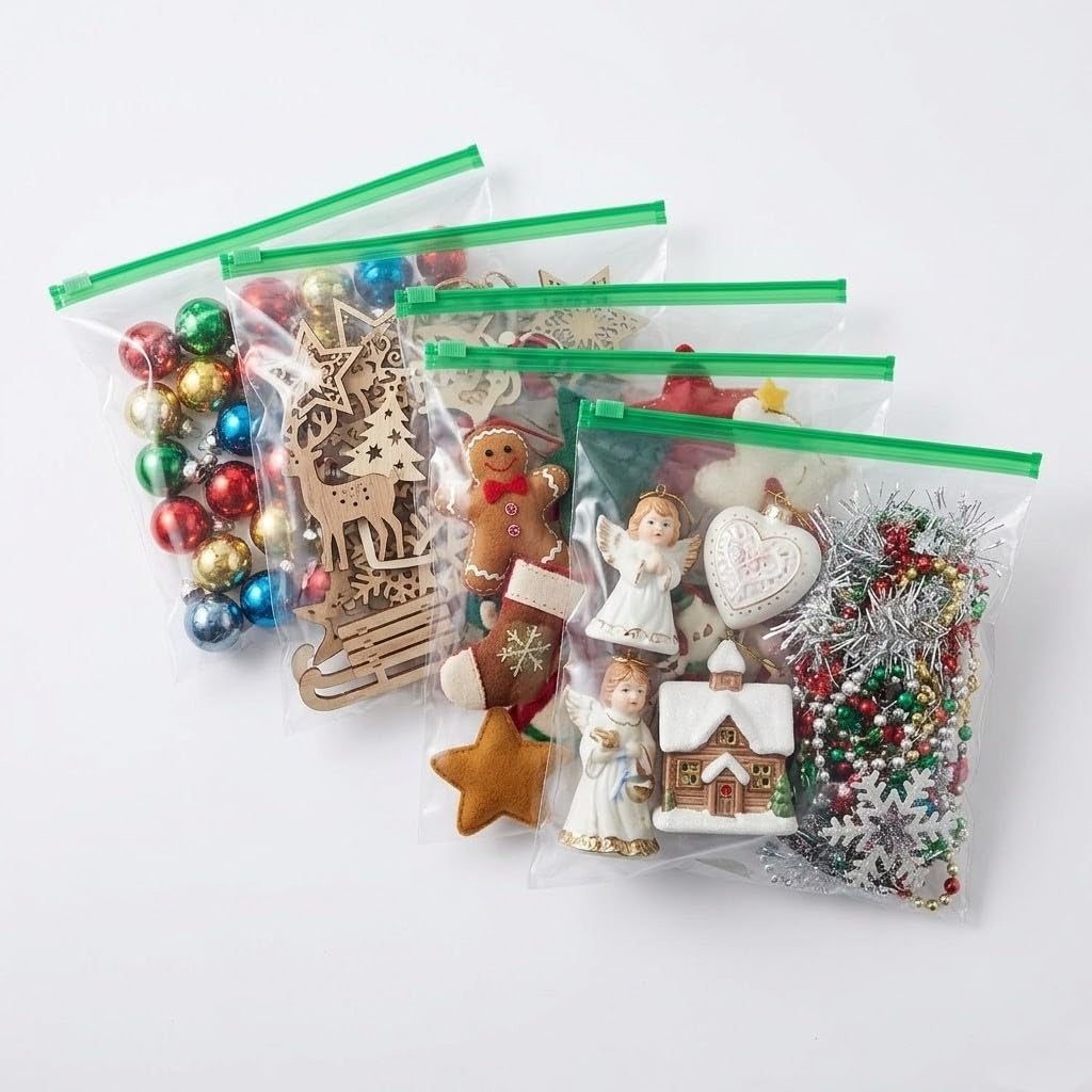 Reusable Food Storage Bags, 5Piece MultiSize StandUp Pouches, Leakproof, Slider Zipper, For Freezer And Pantry Organiser