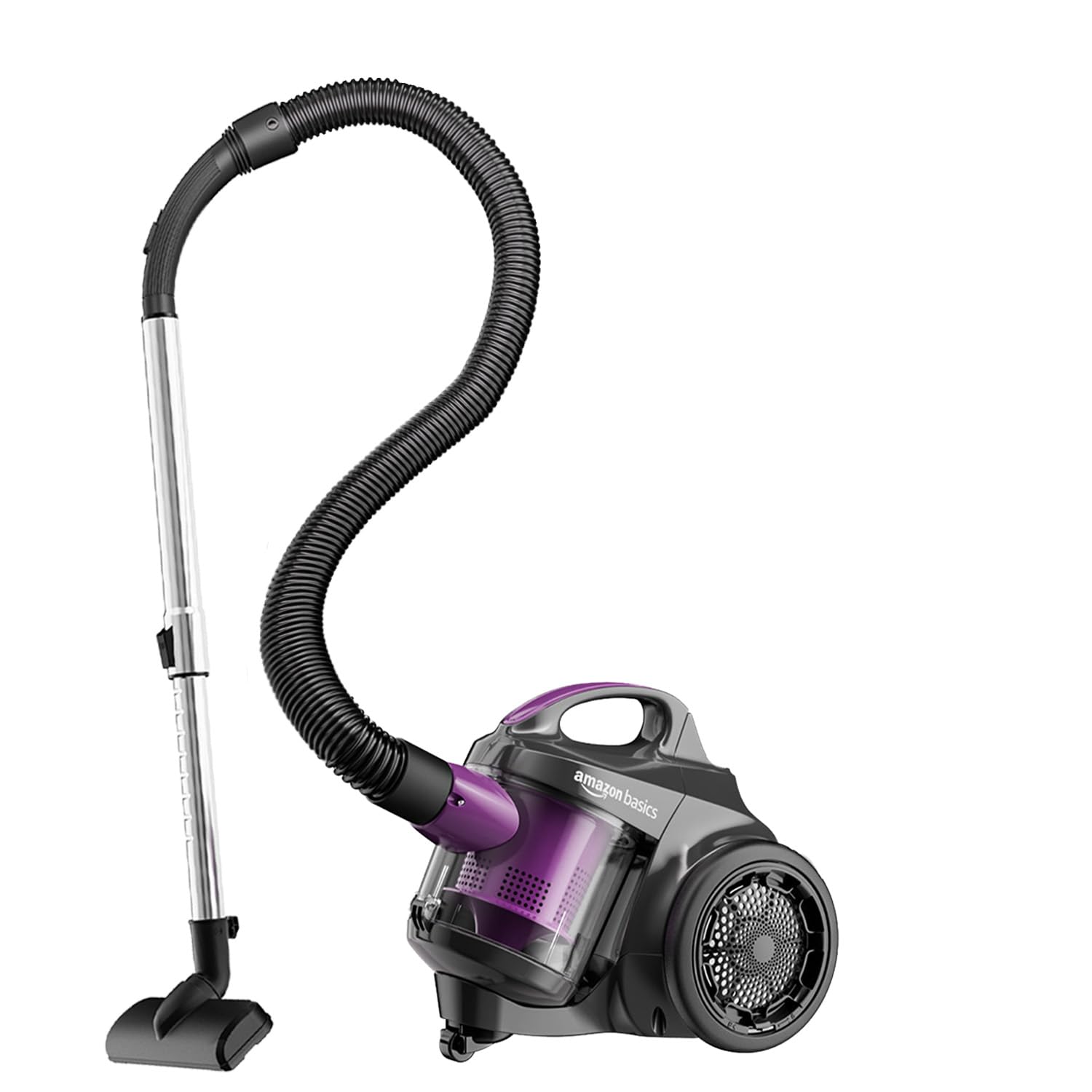 Amazon Basics Plastic 18Kpa Bagless Cyclonic Cylinder Vacuum Cleaner | Power Suction | Low Noise | Hepa Filter | 1.5L Capacity |