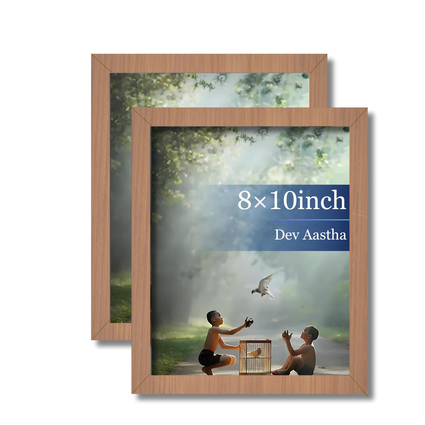 Dev Aastha Photo Frame For Wall Decoration Living Room | Wooden Frames For Wall Decoration | Photo Frame Set | Acrylic White Fra