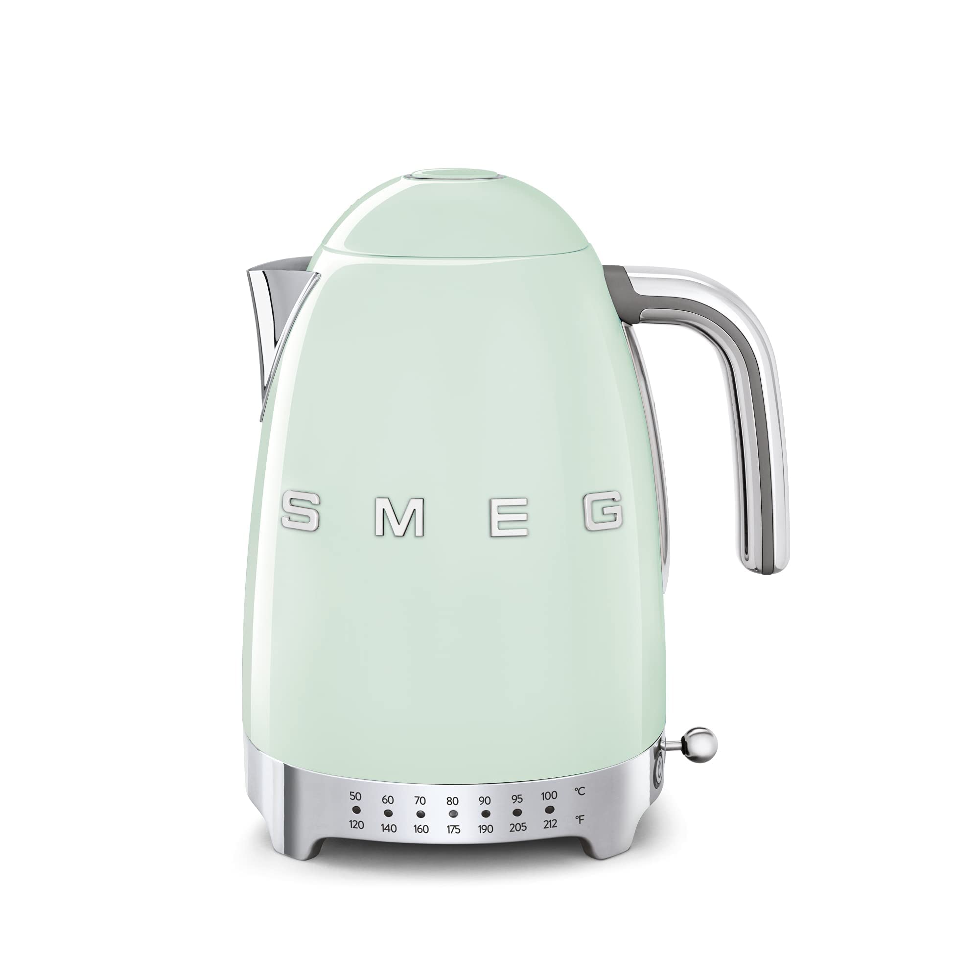 Smeg Pastel Green Stainless Steel 50'S Retro Variable Temperature Kettle