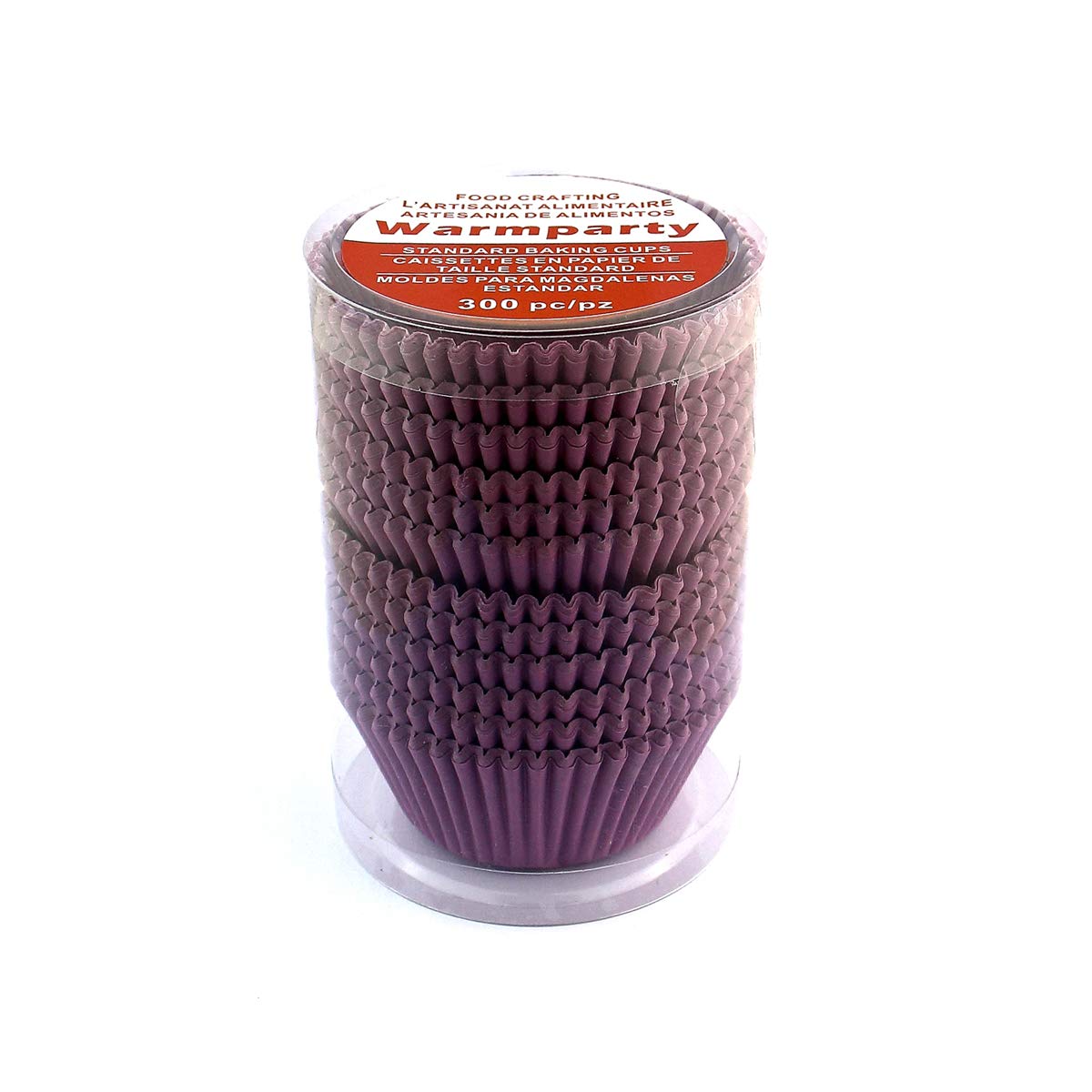 Warmparty Baking Cups Cupcake Liners, Standard Sized, 300 Count (Purple)