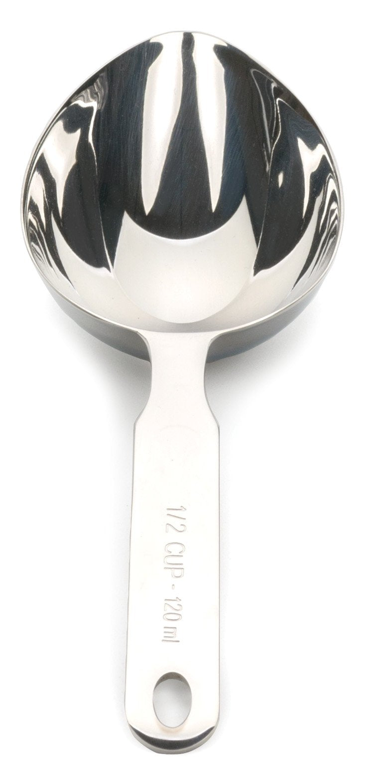 RSVP International Oval Measuring Scoop - one half Cup