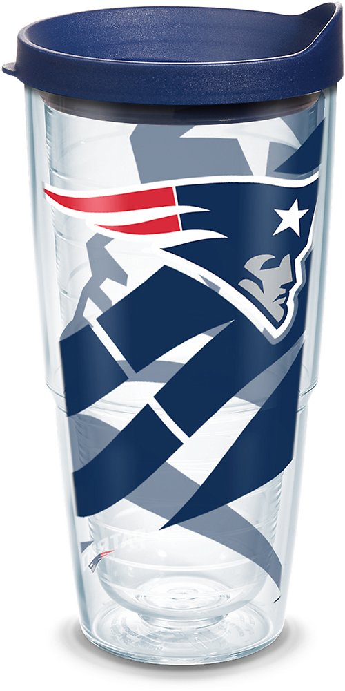 Tervis Made in USA Double Walled NFL New England Patriots Insulated Tumbler Cup Keeps Drinks Cold & Hot, 24oz, Genuine