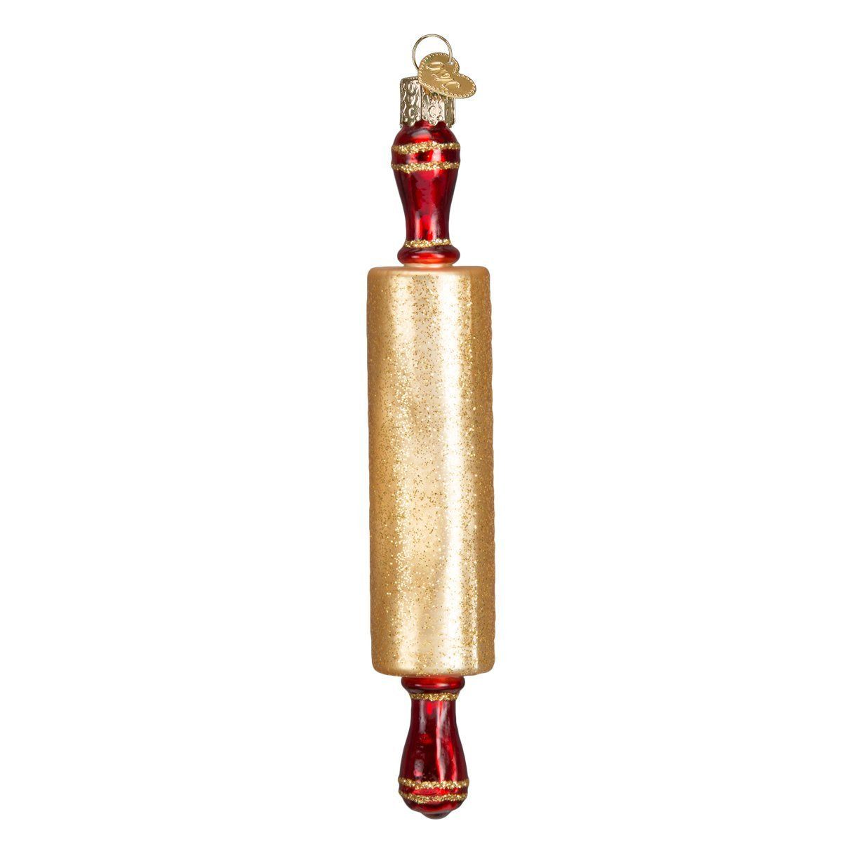 Old World Christmas Ornaments: Rolling Pin Glass Blown Ornaments for Christmas Tree (32224) 5 X 0.75 X 0.75
