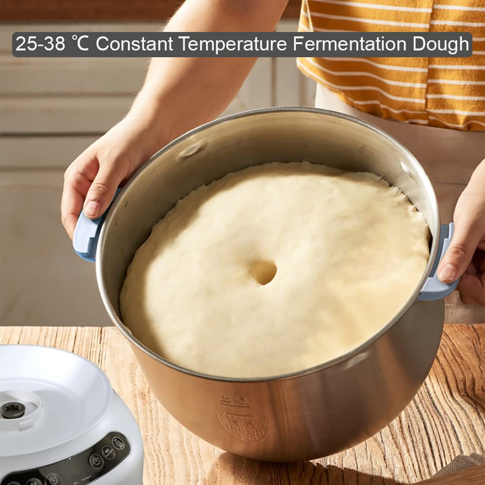 Joydeem Electric Dough Maker With Ferment Function, Microcomputer Timing, Face-Up Touch Panel, 6.6Qt, 304 Stainless Steel, Jd-Hm