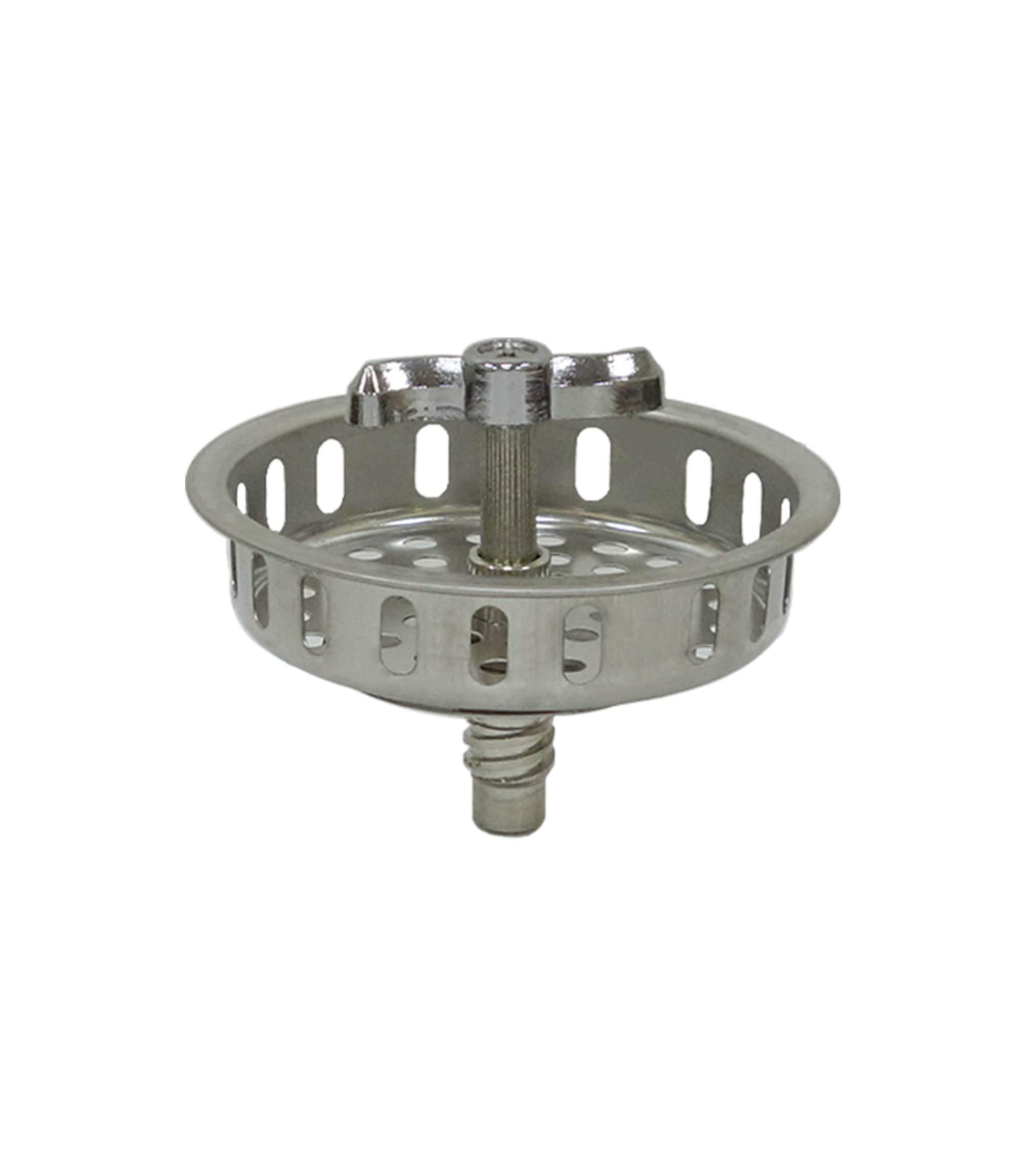 Twist Lock Basket Strainer Replacement (Premium 304 Stainless Steel Construction) For 3-1/2'' Spin And Seal Drains W/Threaded St