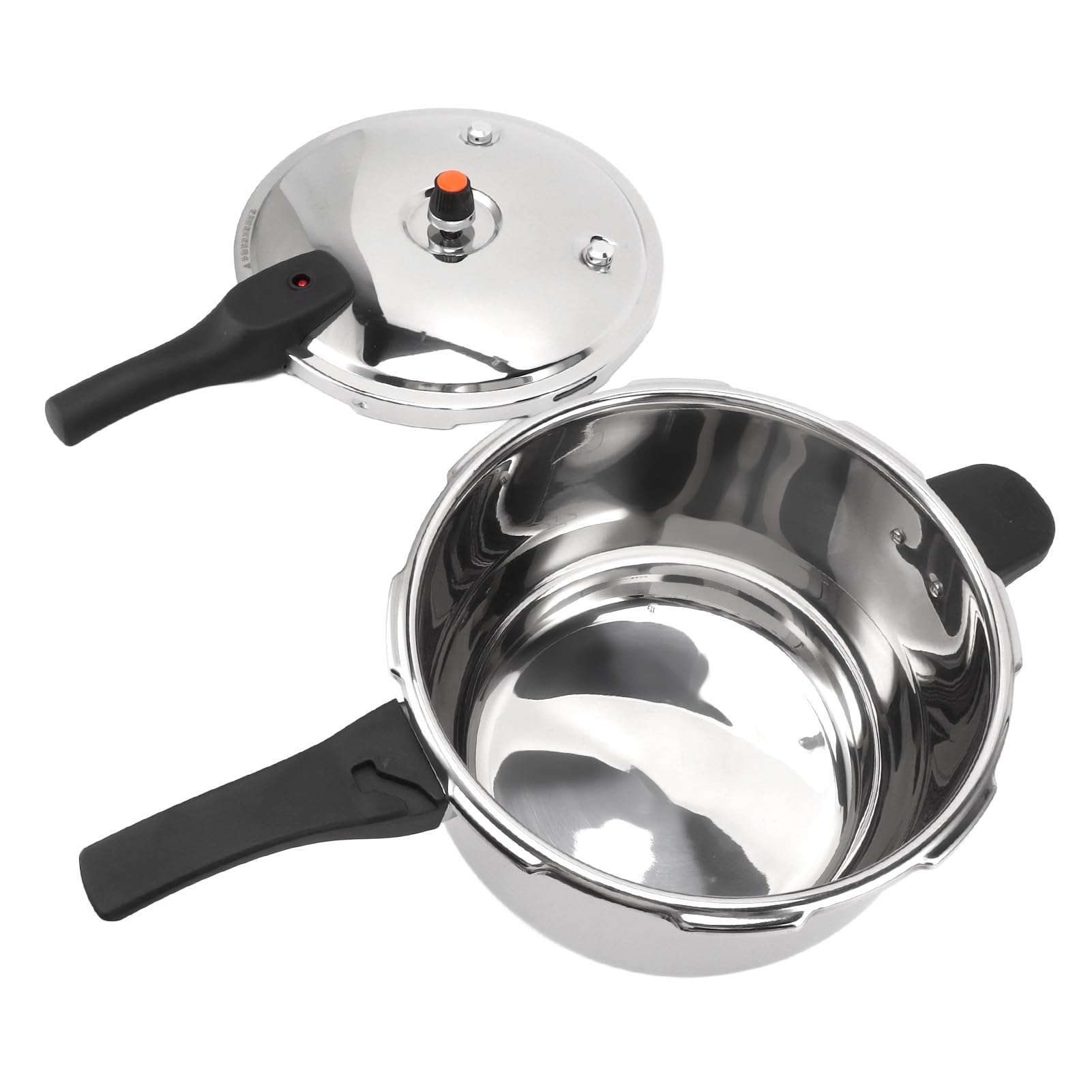 Stainless Steel Pressure Cooker, Fast Cooking Pot with Safety Valve, Multifunctional Design, Intelligent, Universal for Inductio