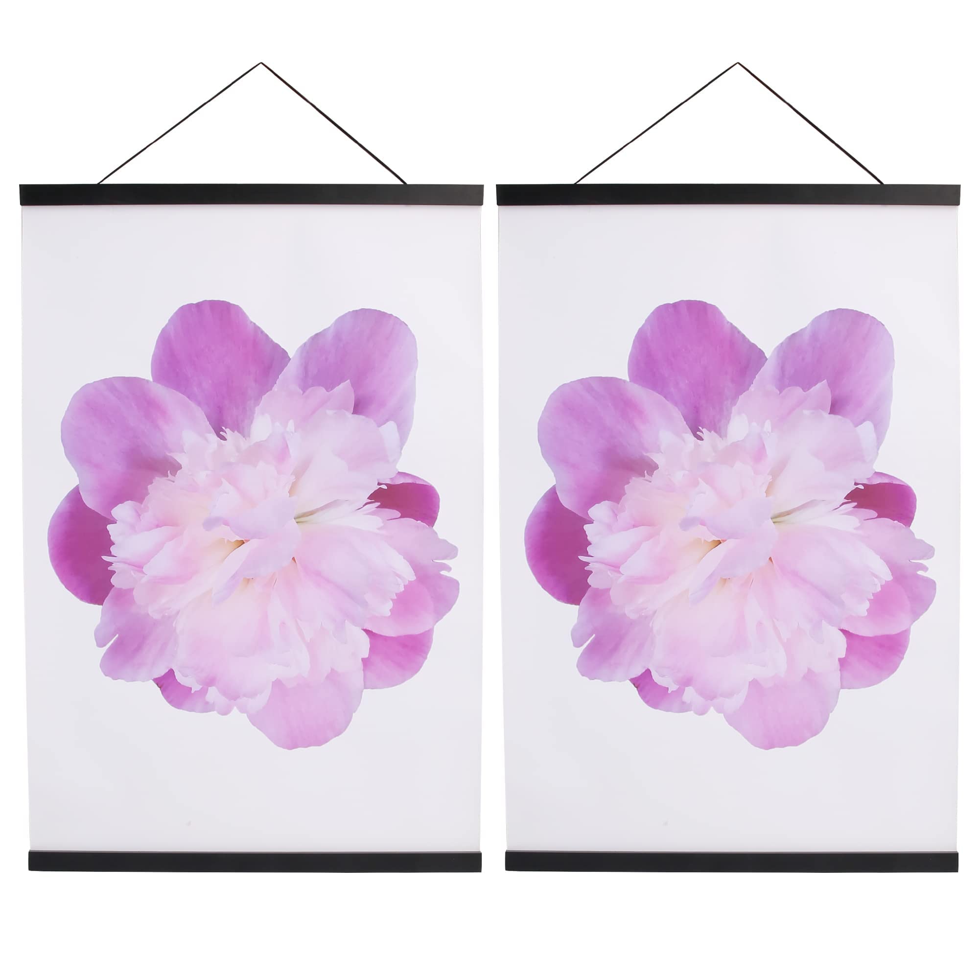 Aynoo Magnetic Poster Hanger Frame 16x24 16x22 16x20 Poster Frame 16 Inch Wide 2 Pack Magnetic Poster Hanger Frame for Posters,1