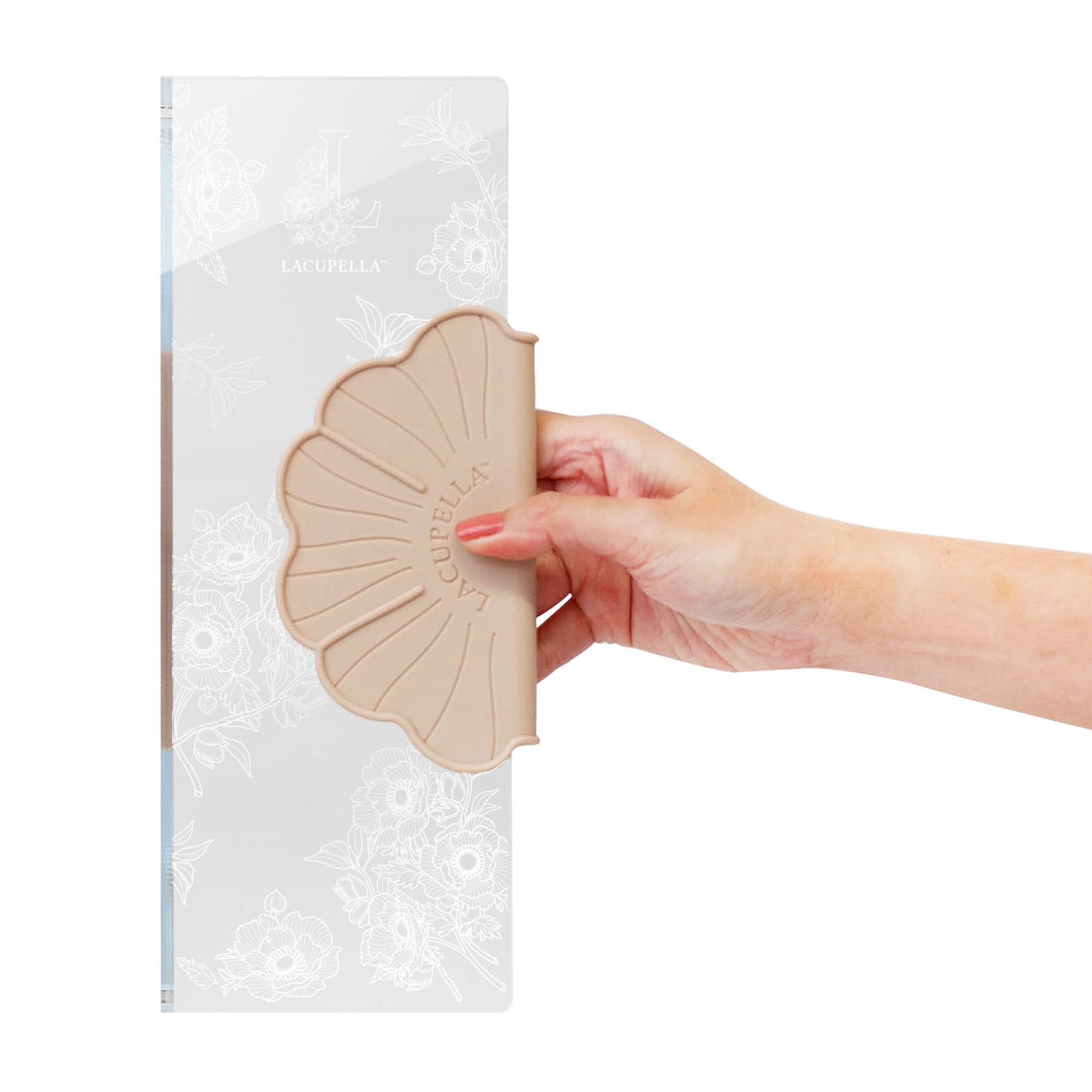 Lacupella Cake Decorating Comb Scraper Shaper For Buttercream Icing And Ganache 12'' Tall Set Of 3 Patterns (Comb Silicone Grip)