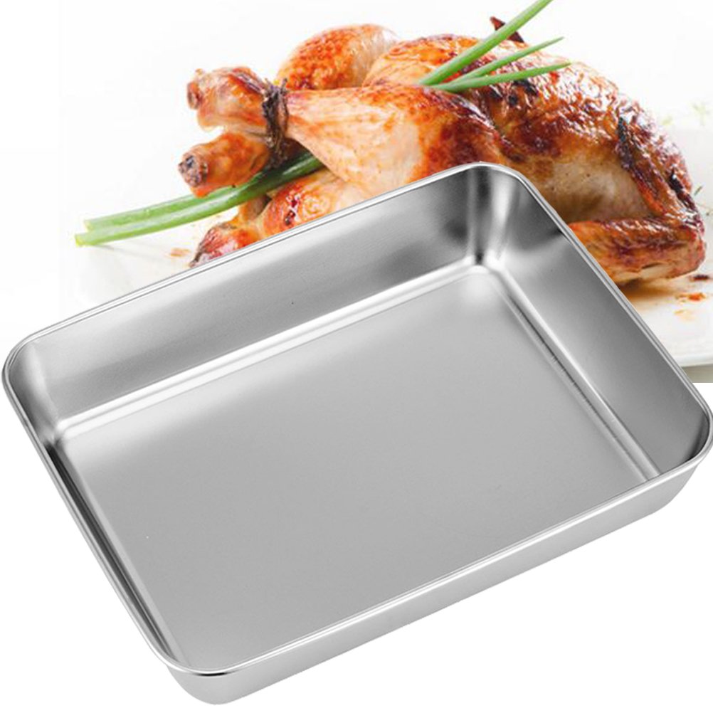 Sheet Pan,Cookie Sheet,Hotel Pan,Heavy Duty Stainless Steel Baking Pans,Toaster Oven Pan,Jelly Roll Pan,Barbeque Grill Pan,Deep