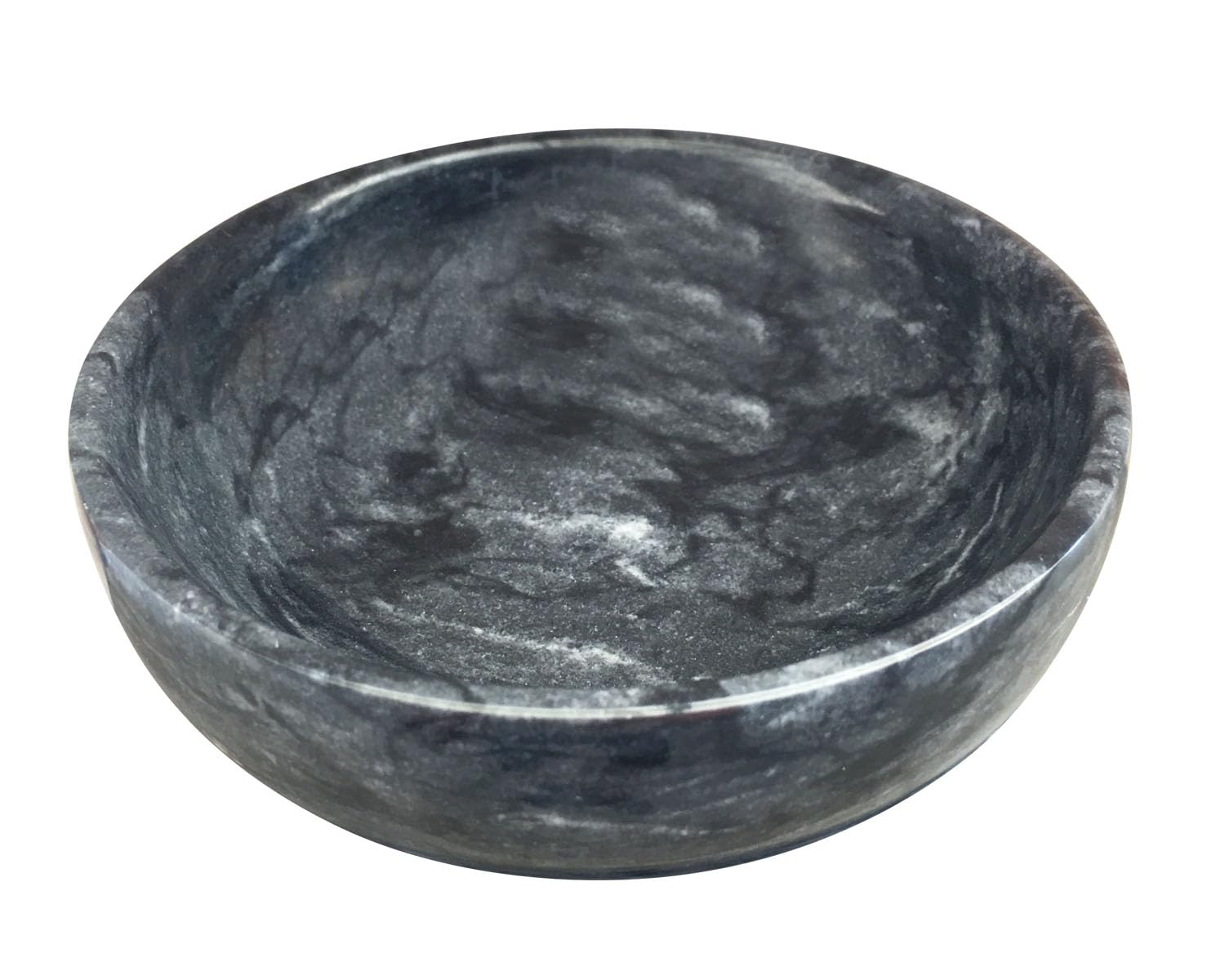 Daszui Natural Marble Decorative Bowls for Home Decor, 4.72 inch Hand-Carved Decorative Bowl Key Bowl, Ritual use, Incense Burne