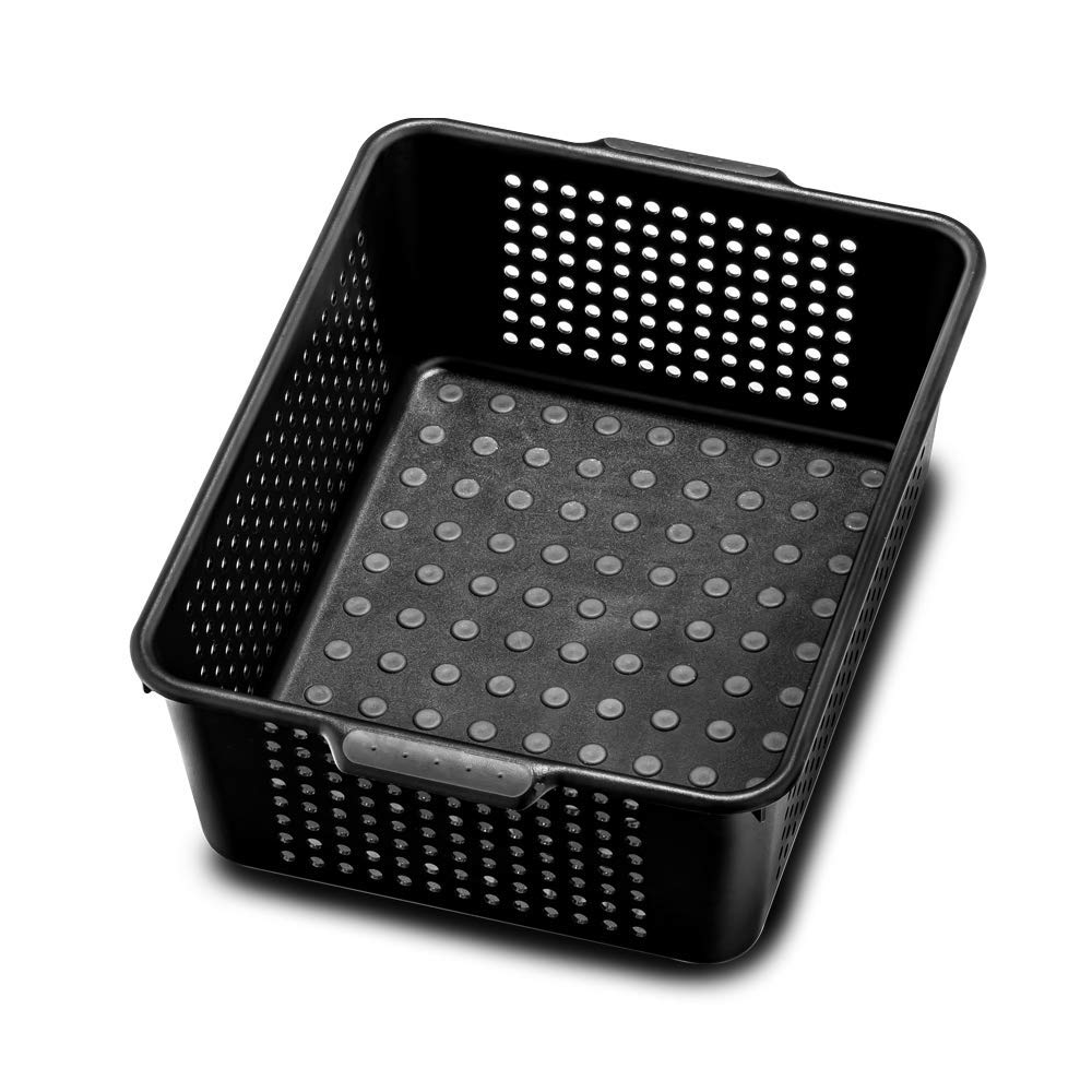 Madesmart Classic Medium Storage Basket With Handles, Multi-Purpose Organizer, Soft-Grip Dots And Non-Slip Feet, Bpa-Free, Carbo