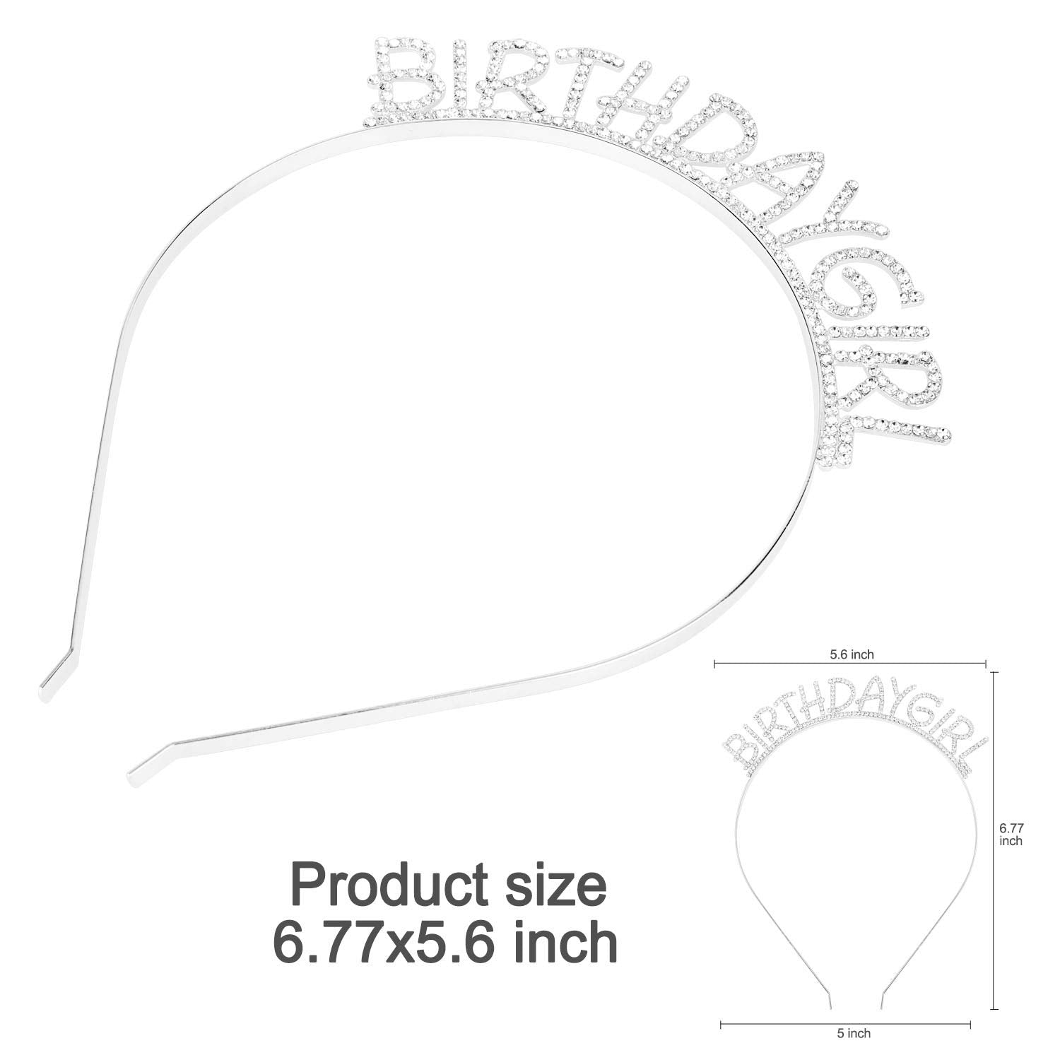 Howaf Rose Gold 21St Birthday Sash Party Decoration Its My 21St Birthday Satin Sash And Tiara, 21 Birthday Rhinestone Crown Head