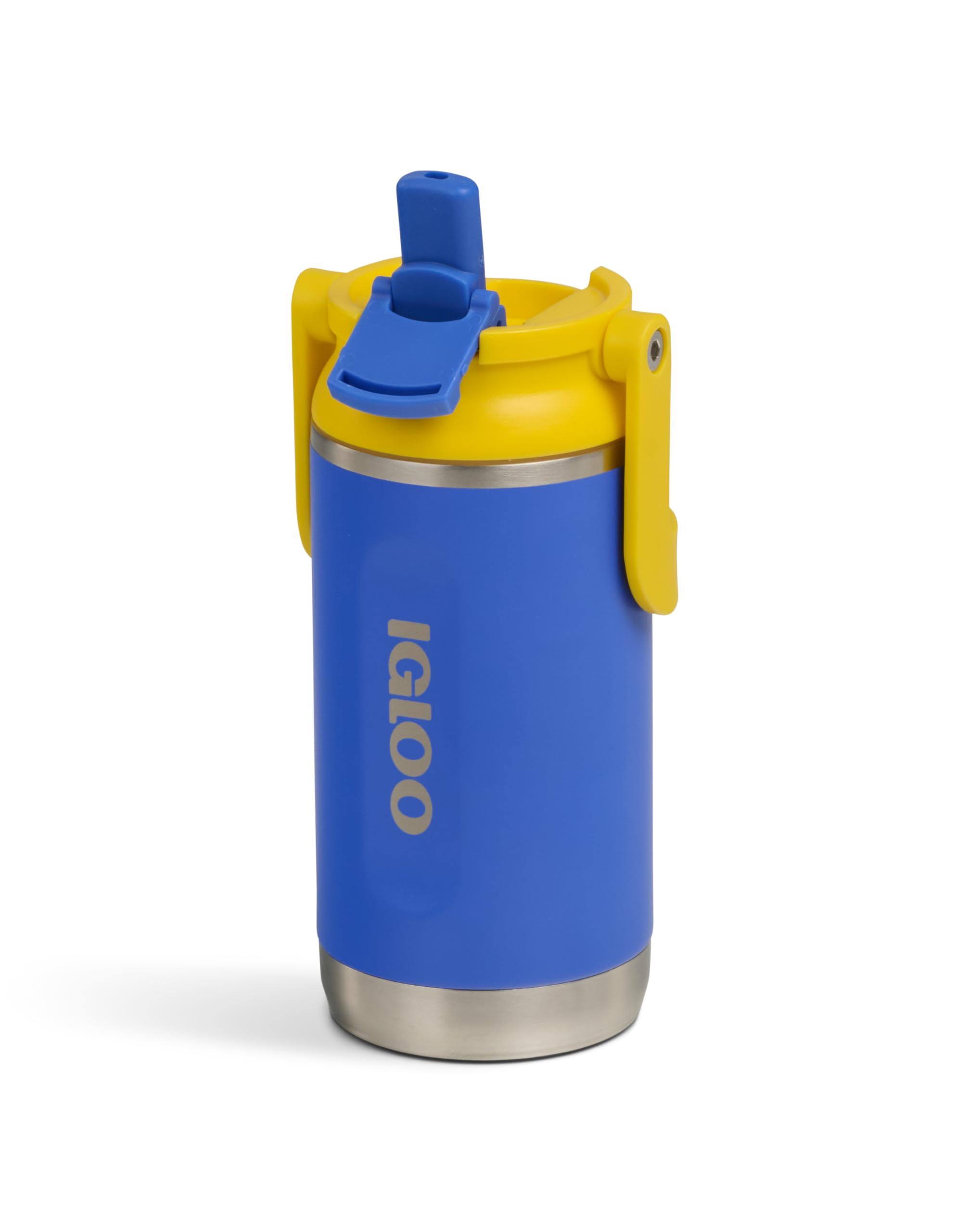 Igloo 12 Oz Kids Sport Sipper Water Bottle | Stainless Steel Insulated Tumbler | Indigo Blue