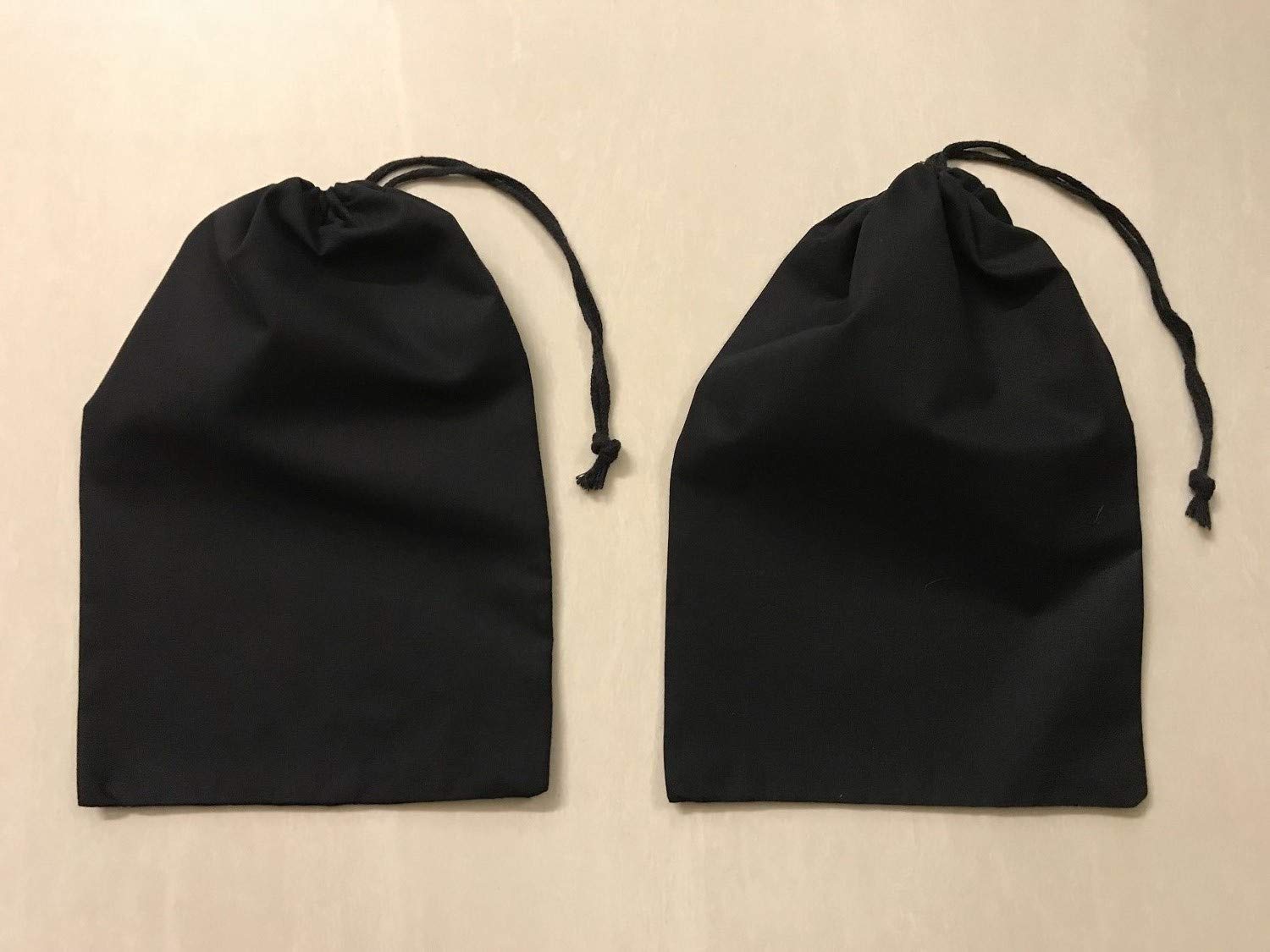 Reusable Produce Eco Friendly 12X16 Inches Cotton Single Drawstring Muslin Bags Premium Quality Black Color- 100 Count Pack