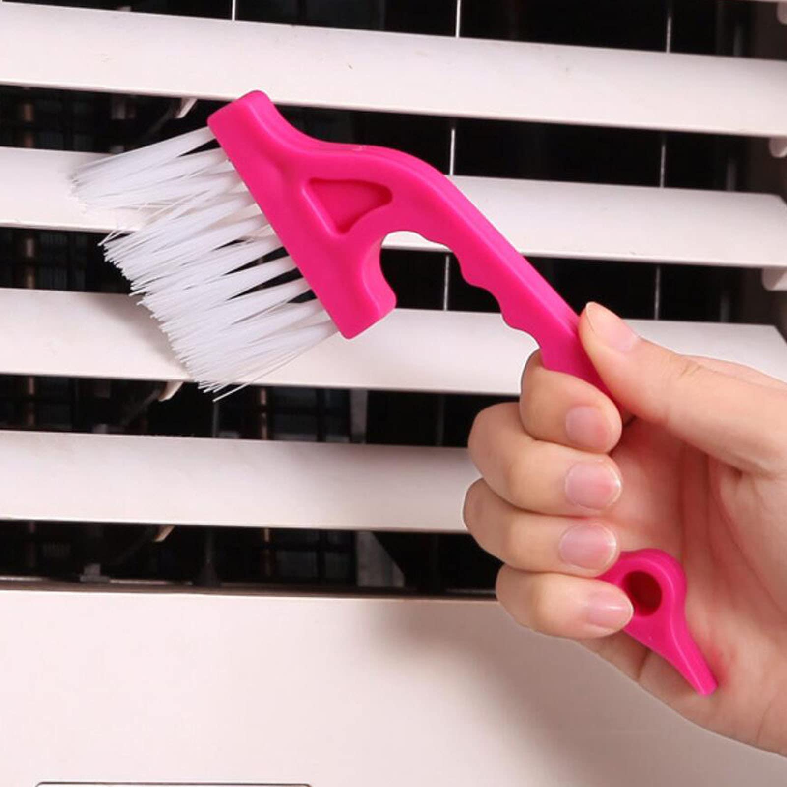 Cicy Crevice Gap Cleaning Brush Tool, 10 Pcs Hand-Held Groove Tools, 2 In 1 Dustpan Brushes Window Track For Air Conditioning Ki