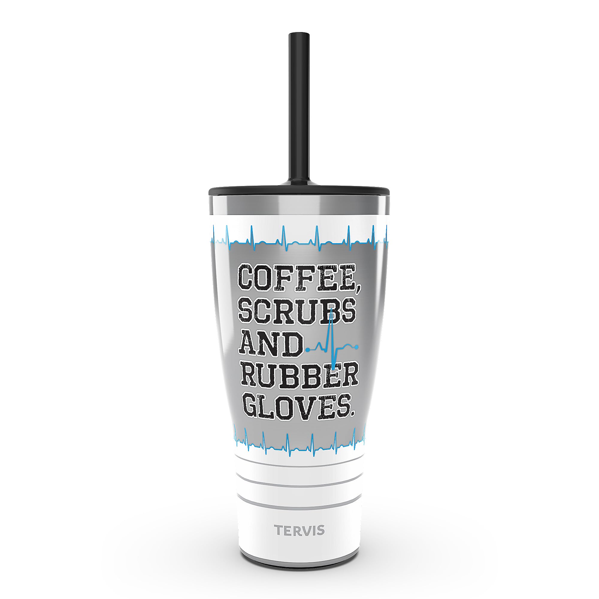 Tervis Traveler Nurse Life  Coffee, Scrubs, and Rubber Gloves Triple Walled Insulated Tumbler Travel Cup Keeps Drinks Cold & Ho