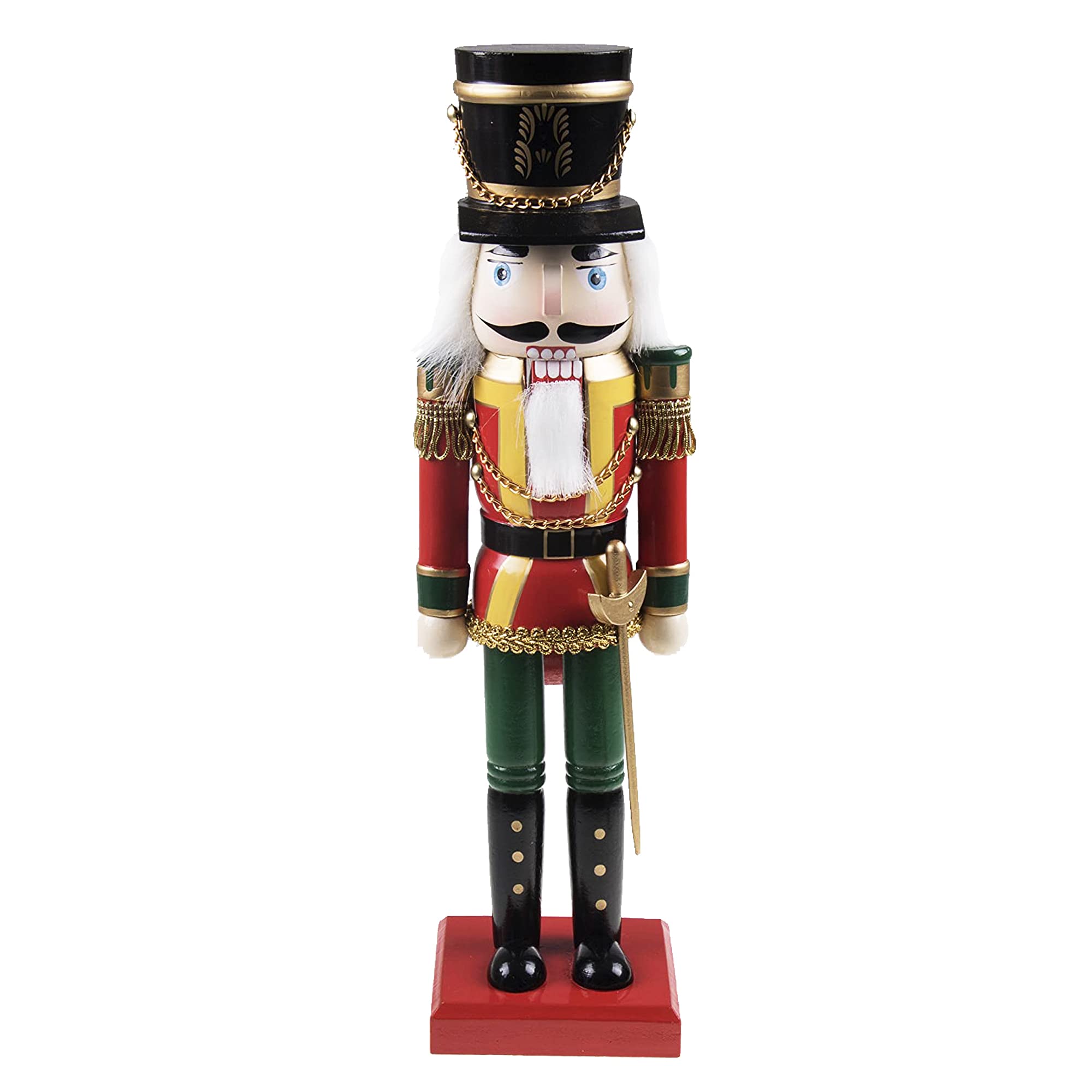Clever Creations Soldier 14 Inch Traditional Wooden Nutcracker, Festive Christmas D  cor for Shelves and Tables