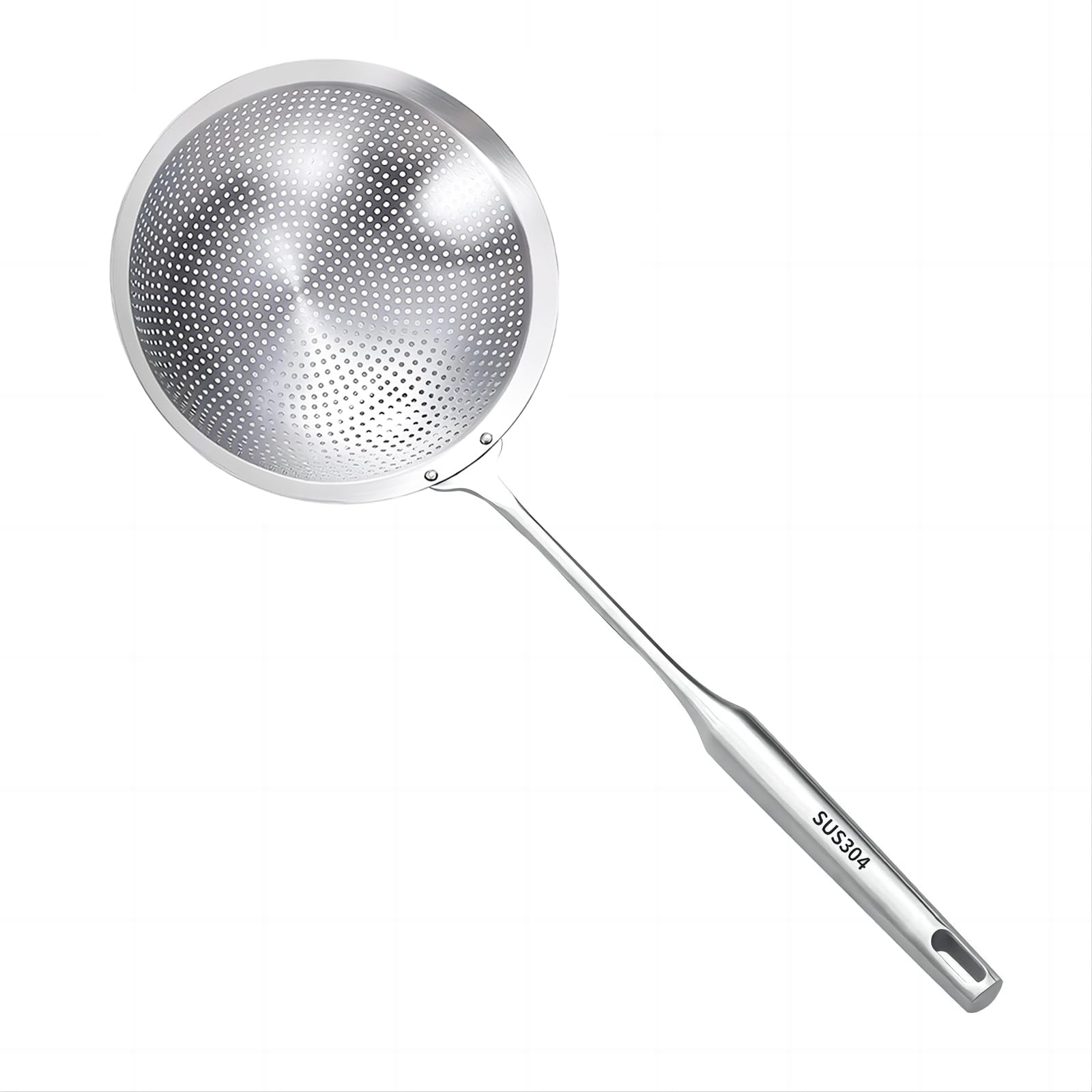 Greatlink Large Professional Skimmer Slotted Spoon,304 Stainless Steel Slotted Spoon With Extra Large Bowl & Comfortable Handle,
