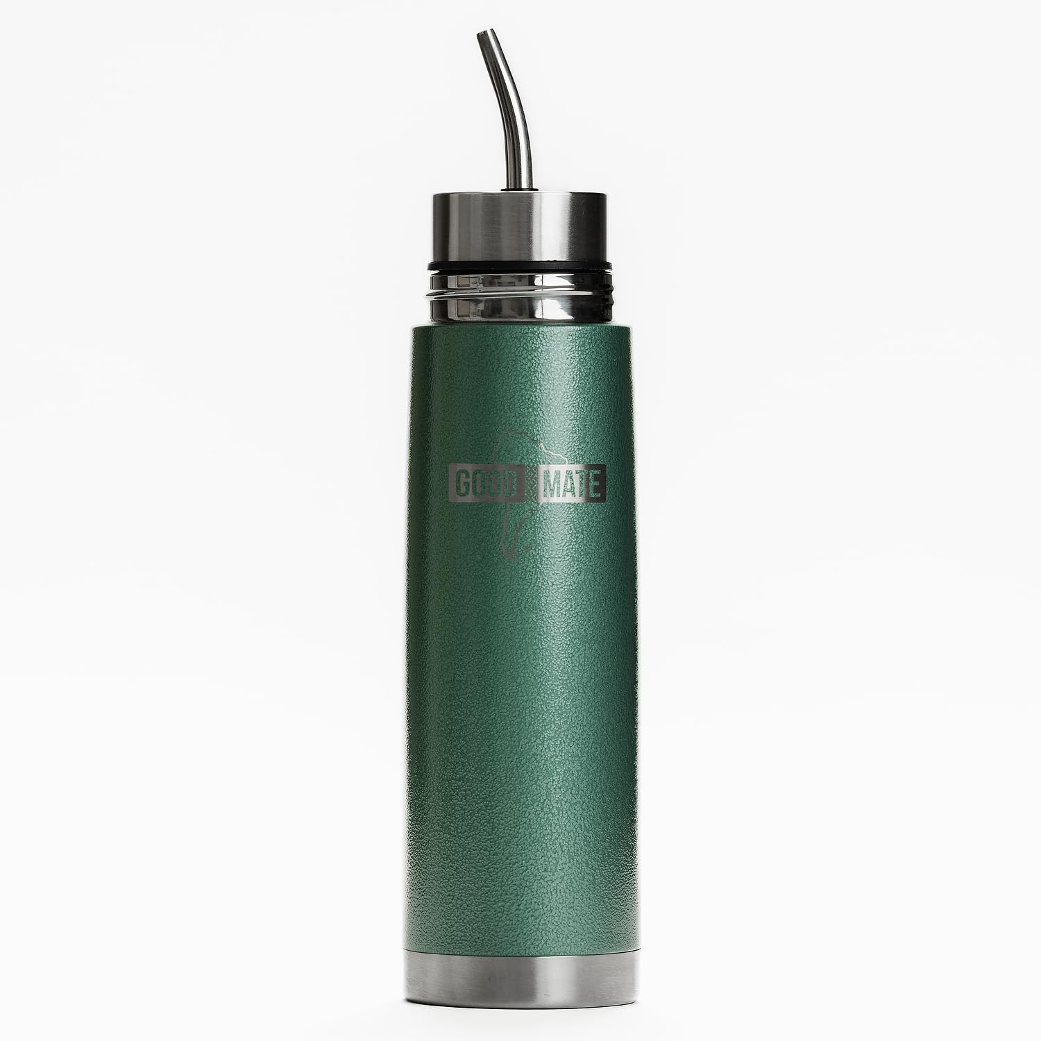 Goodmate Autocebante Yerba Mate Cup, 500ml Insulated Bottle, Hammer Green