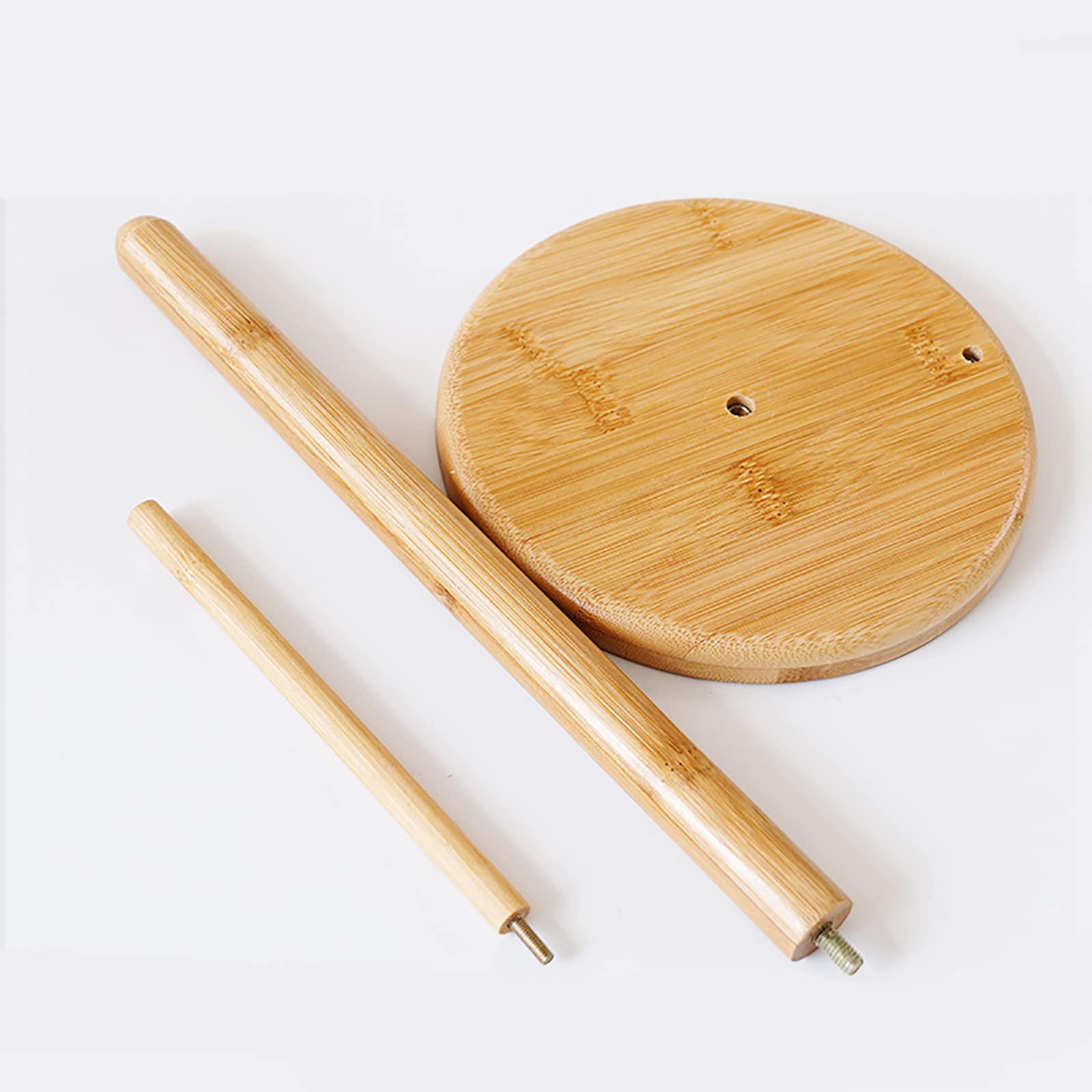 Bamboo Paper Towel Holder Natural Bamboo Wood Countertop Vertical Tissue Holder Rack Kitchen Paper Hanger Rack Countertop Wooden
