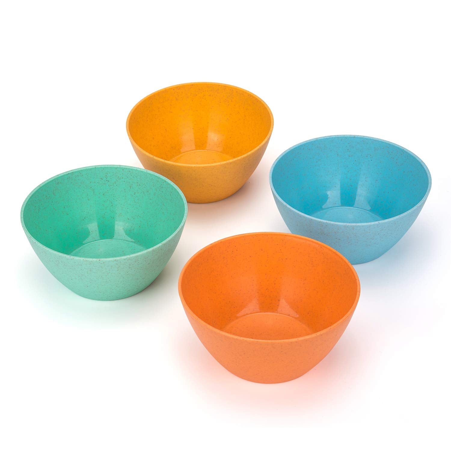 Yalin Wheat Straw Lightweight Pp Bowls,28 Oz Unbreakable Cereal Bowls,For Rice And Soup,Dishwasher And Microwave Safe(Multi Colo