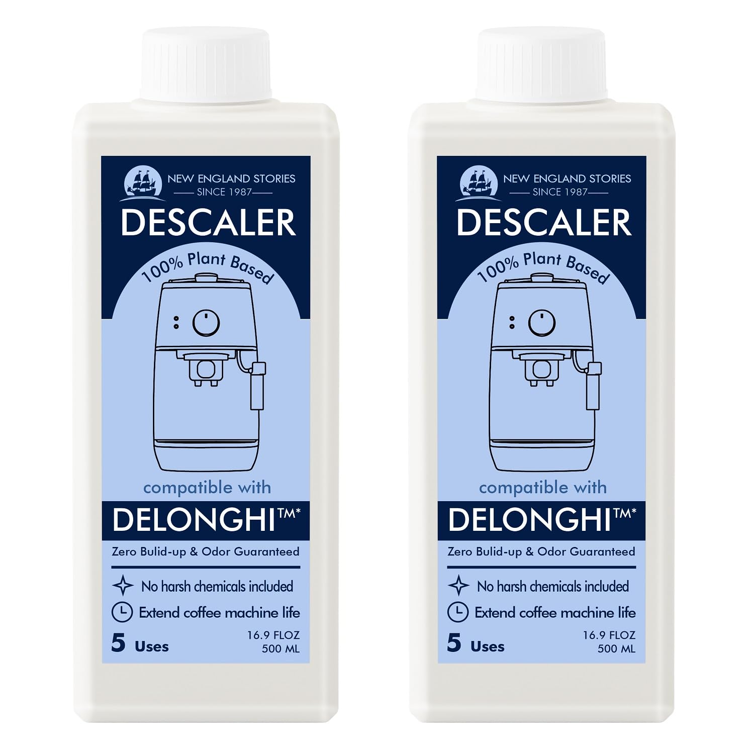 10 Uses Delonghi Compatible Descaling Solution, Specially Designed To Clean Delonghi Coffee Machines And Maker - 33.8Oz Espresso