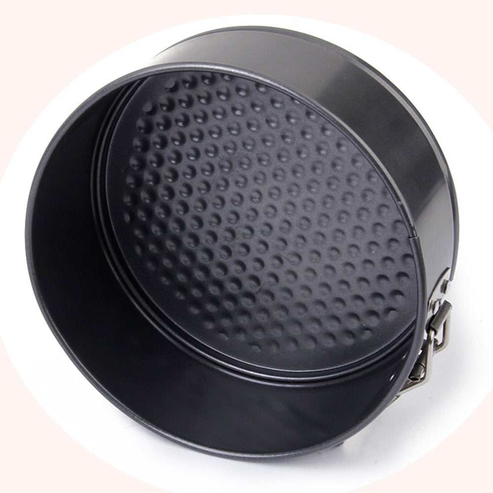 Gabkey 7 Inch Springform Interlocking And Leak-Proof Seal Carbon Cake Springform Pan