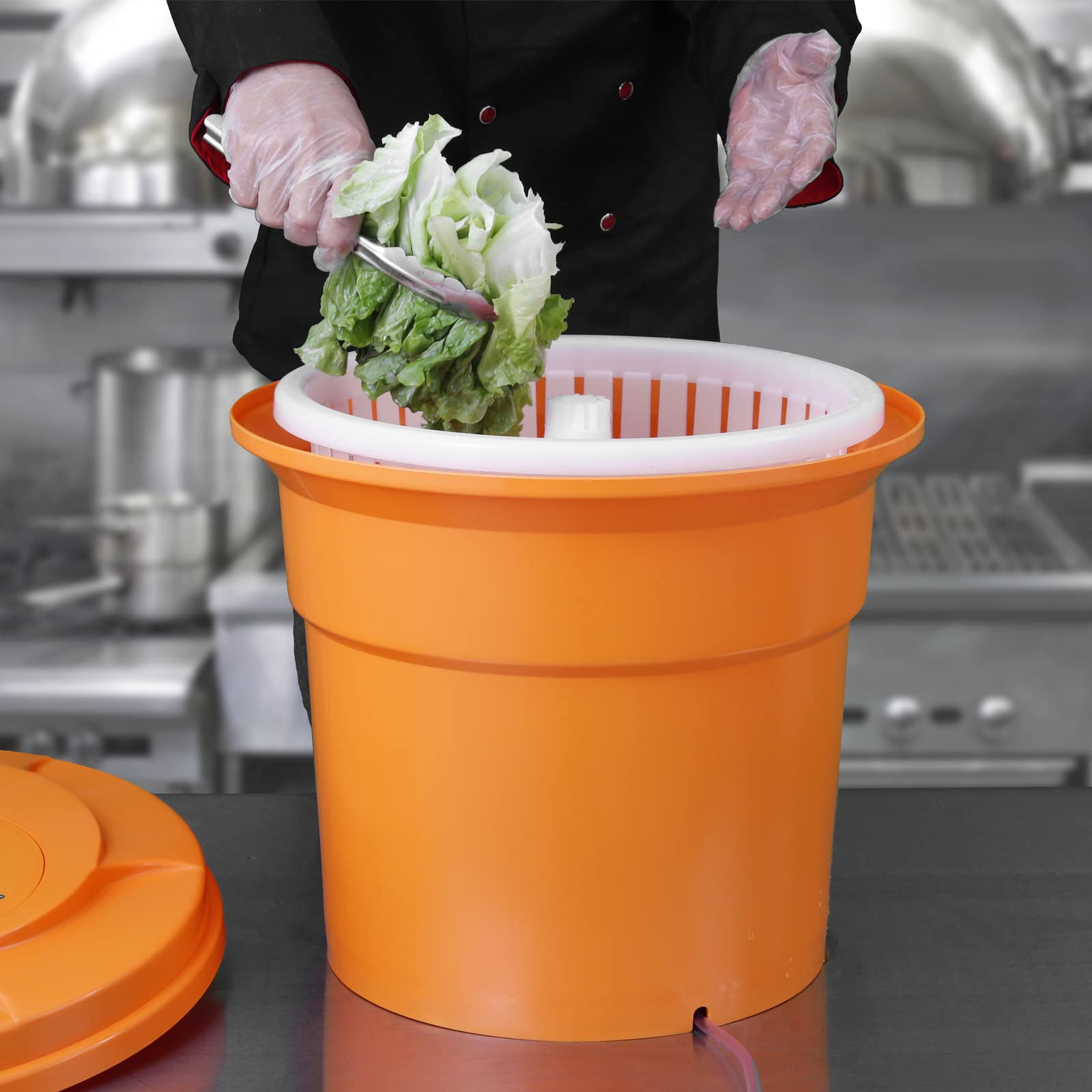 Ybsvo 5 Gallon Large Commercial Salad Spinners And Lettuce Spinner