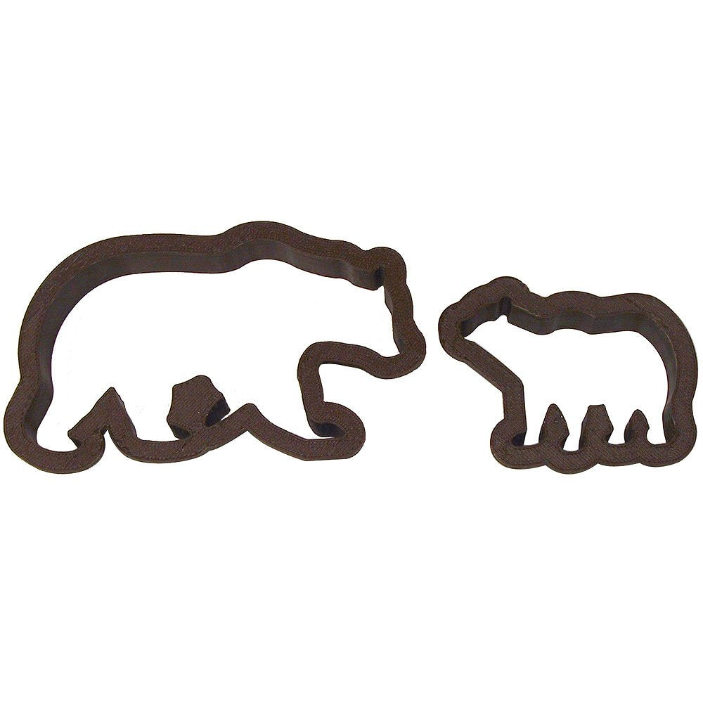 Cookiecuttercom Brand Mama Bear And Baby Bear Cookie Cutter 4.5 Inch & 2.5 Inch - Hand Made In The Usa