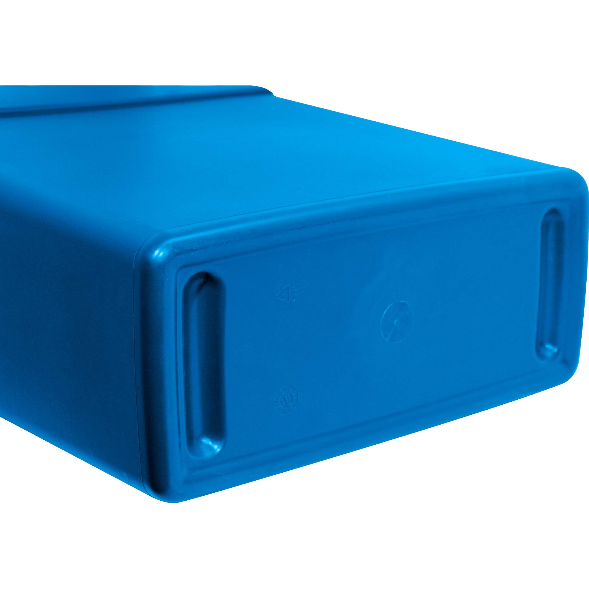 Genuine Joe Gjo57258 Recycling Rectangular Container, 23 Gallon Capacity, 22-1/2'' Width X 30'' Height X 11'' Depth, Blue