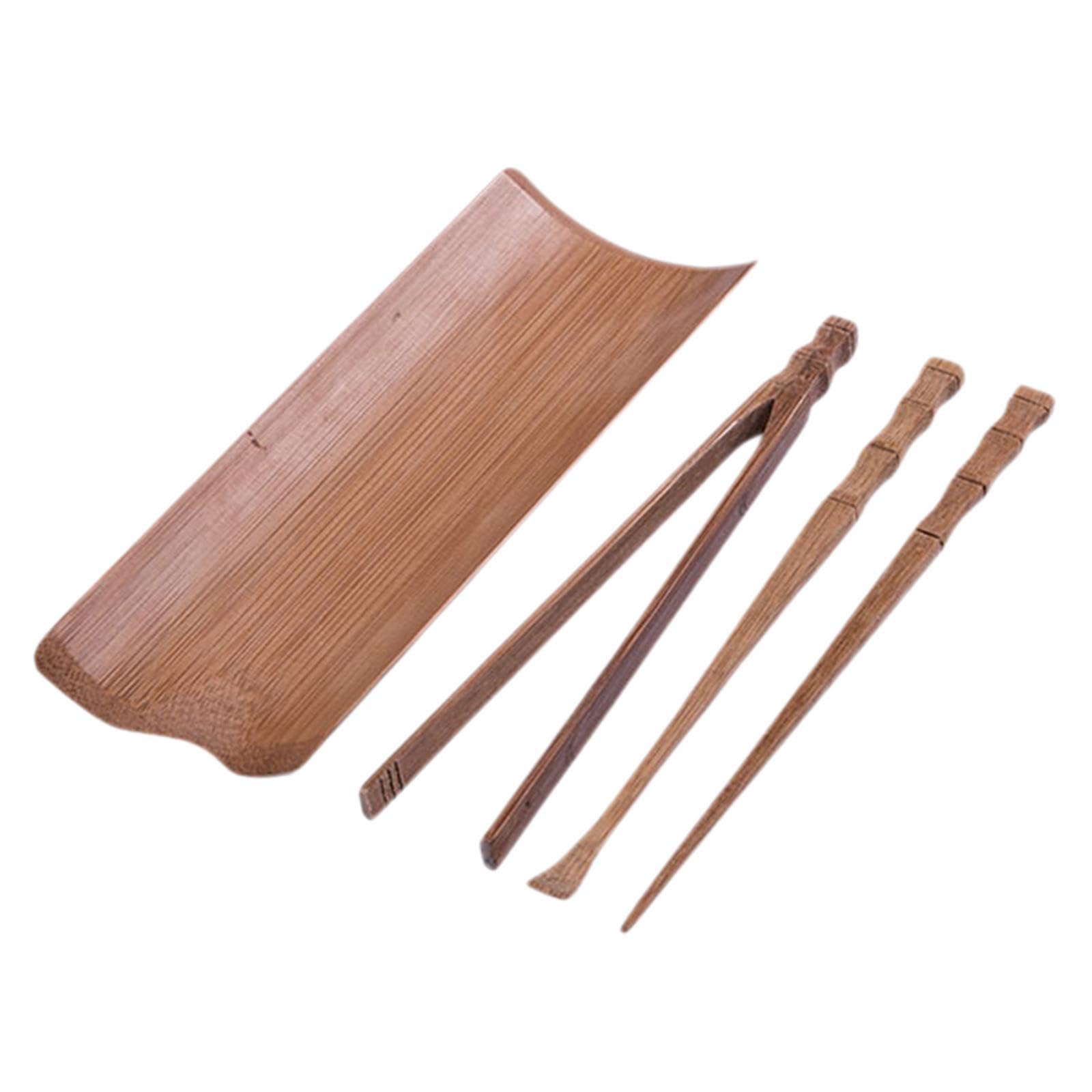 CALANDIS Bamboo Tea Pin Spoon Clip Set Tea Clip Tea Ceremony Spoon Clip Set Accessory | Replacement Parts & Accs | Coffee & Tea 