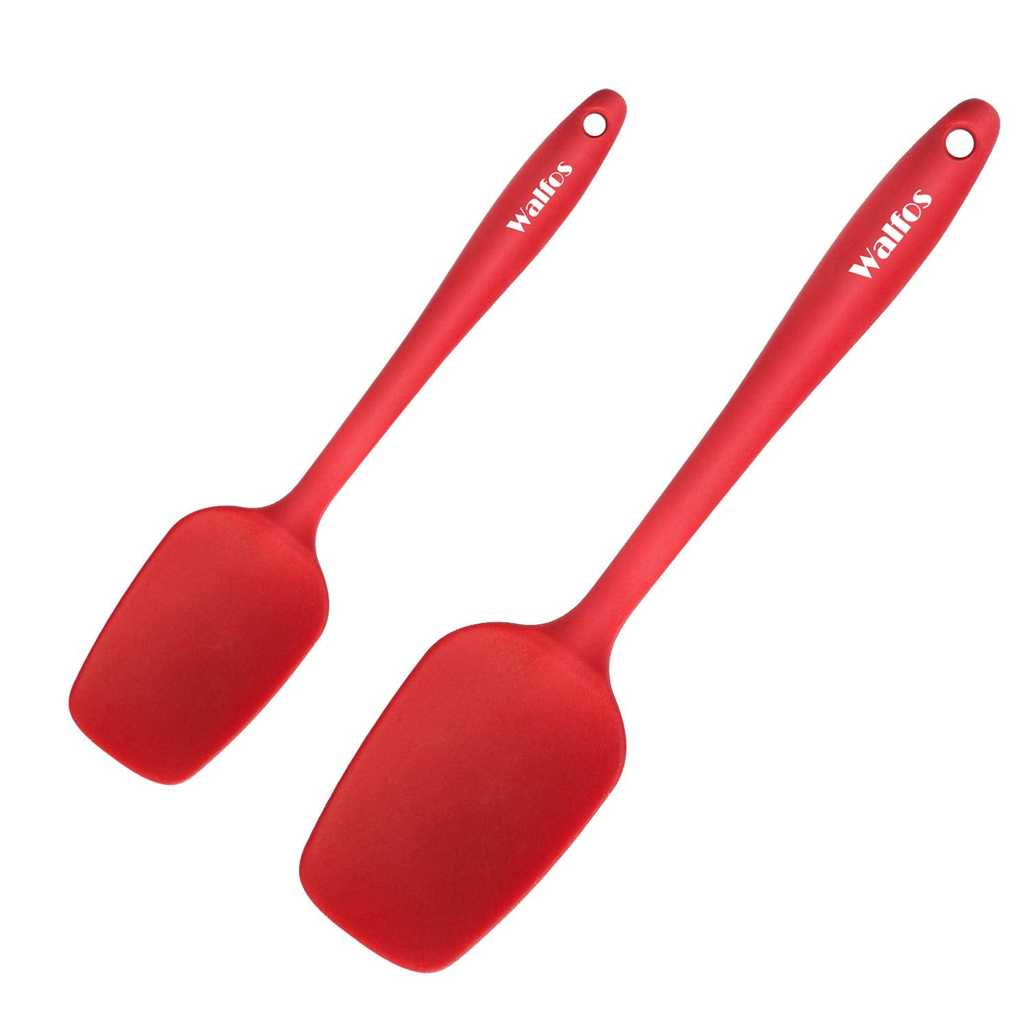 Walfos Silicone Spatula - 600F High Heat Resistant Kitchen Spoon Spatulas, Strong Steel Core & One-Pieces Seamless Design, Perfe