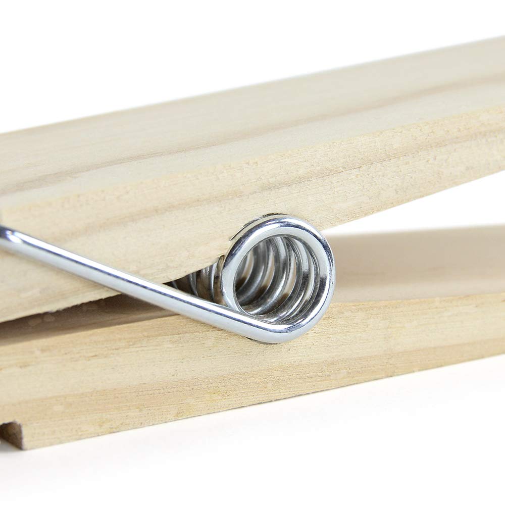 9 Inch, Giant Clothespins, Jumbo Wood Clips For Diy Craft, Bathroom Or Laundry Room Decoration, 2 Pcs