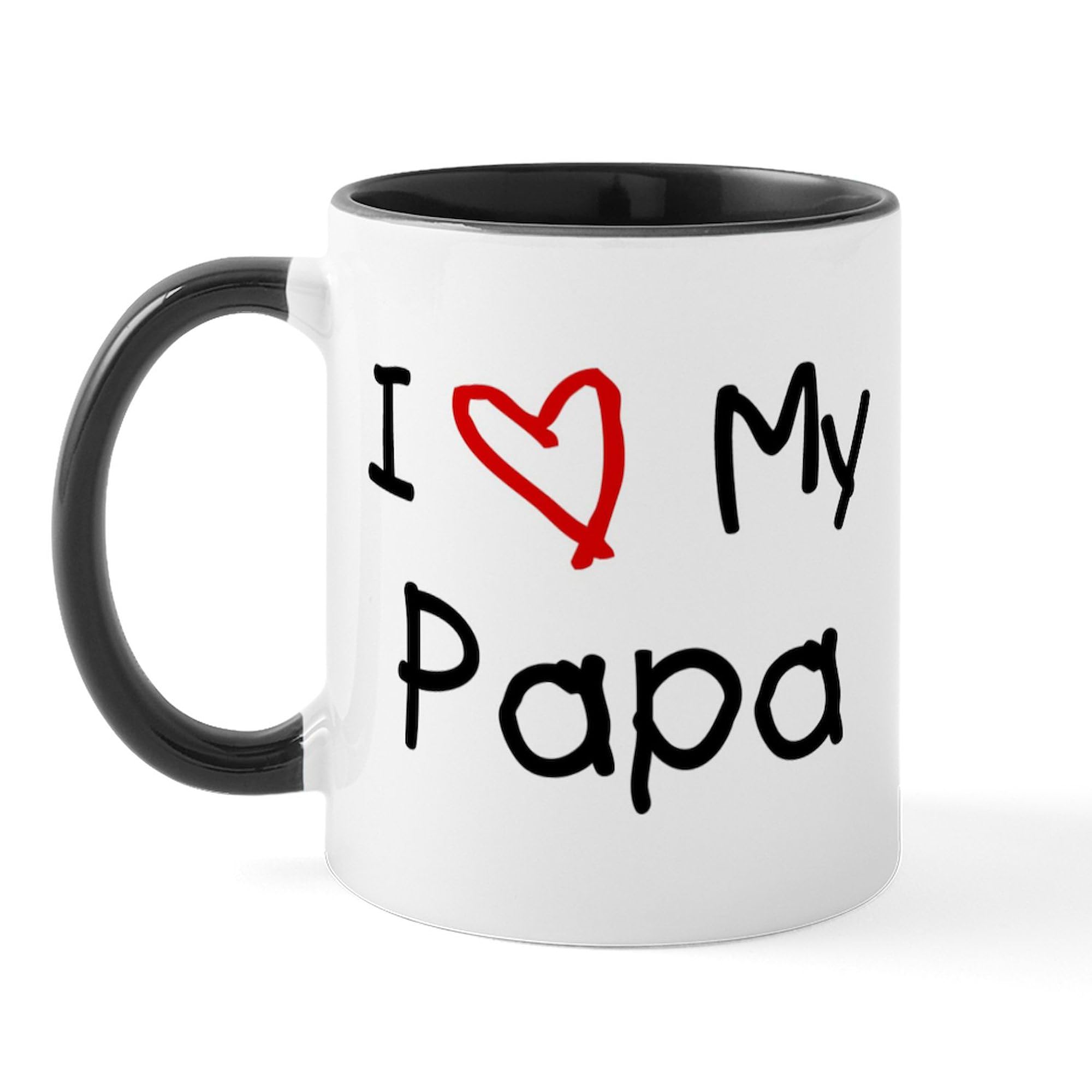CafePress I Love My Papa Mug 11 oz (325 ml) Ceramic Coffee Mug