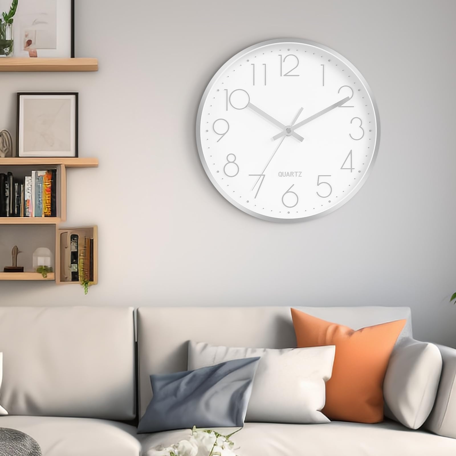 Tmdekh Analog Wall Clock For Home Stylish Latest, 10 Fancy Watch Wall Clocks Silent Non-Ticking, Modern Quartz Clock Decorative