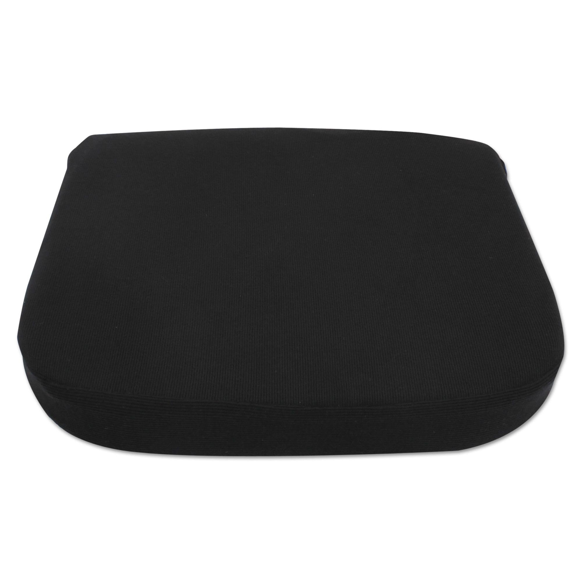 Alera Alecgc511 16.5 In. X 15.75 In. X 2.75 In. Cooling Gel Memory Foam Seat Cushion With Non-Slip Cover - Black