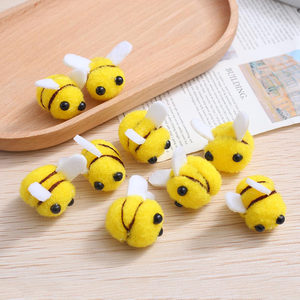 TOTIEJFJ Bee Garland Decoration (2string X 6.6ft) - DIY Pom Pom Honeybee Summer Hanging for Kids Bedroom Garden Decoration Baby