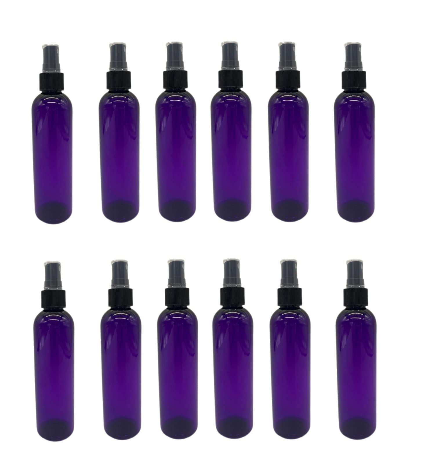 Natural Farms 4 oz Purple Cosmo Plastic Spray Bottles 12 Pack Empty Bottle Refillable Containers  Essential Oils  Aromatherap