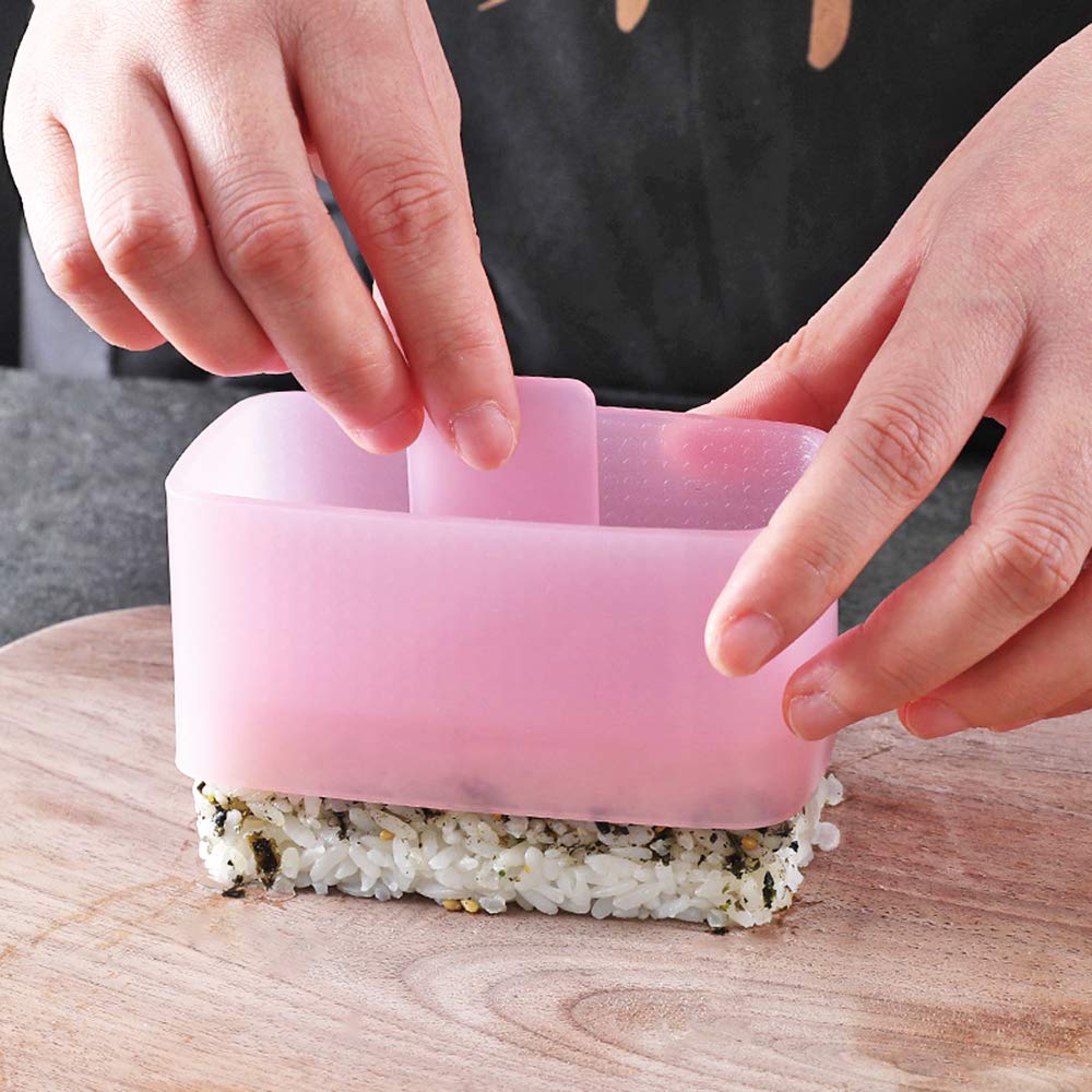 Ayccnh 1 Pack Non Stick Musubi Maker Press With Small Rice Paddle, Sushi Making Kit Onigiri Mold Luncheon Meat Press Hawaiian Mu