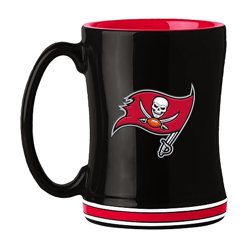 Tampa Bay Buccaneers Coffee Mug 14oz Sculpted Relief Team Color