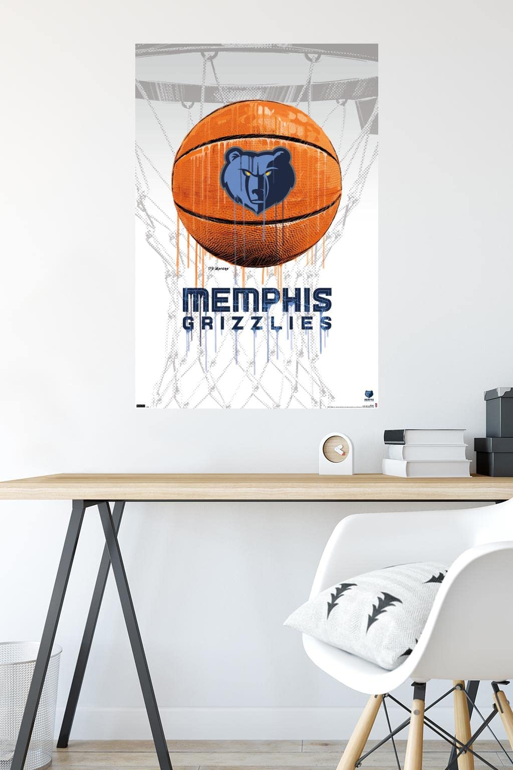 Trends International Nba Memphis Grizzlies - Drip Basketball 21 Wall Poster, 22.375'' X 34'', Premium Unframed Version