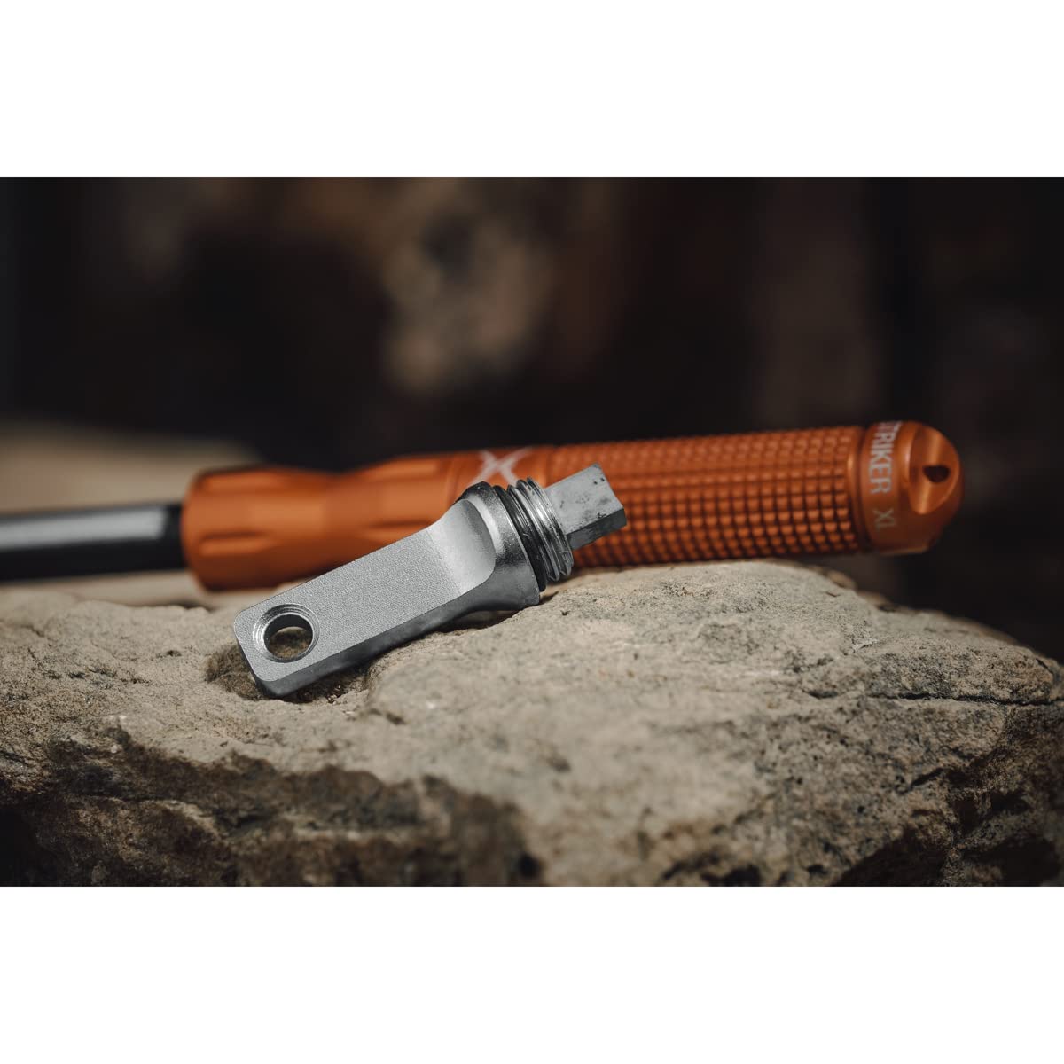 Exotac nanoSTRIKER XL Self Contained Ferrocerium Fire-Starter with Stainless Steel and Tungsten Carbide Striker  Waterproof 1/4 in. Ferro Rod Produces Up To 3 000 Fire-Starting Strikes