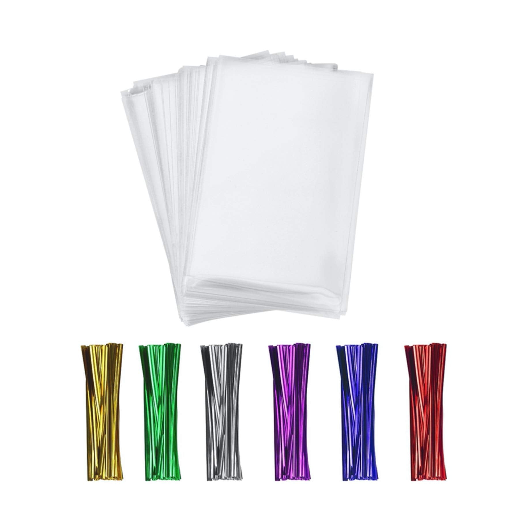 400 Clear Treat Cello Bags And Ties 3X4 For Lollipop Cake Pop Candy Buffet Chocolate Cookie Wedding Supply (3'' X 4'')