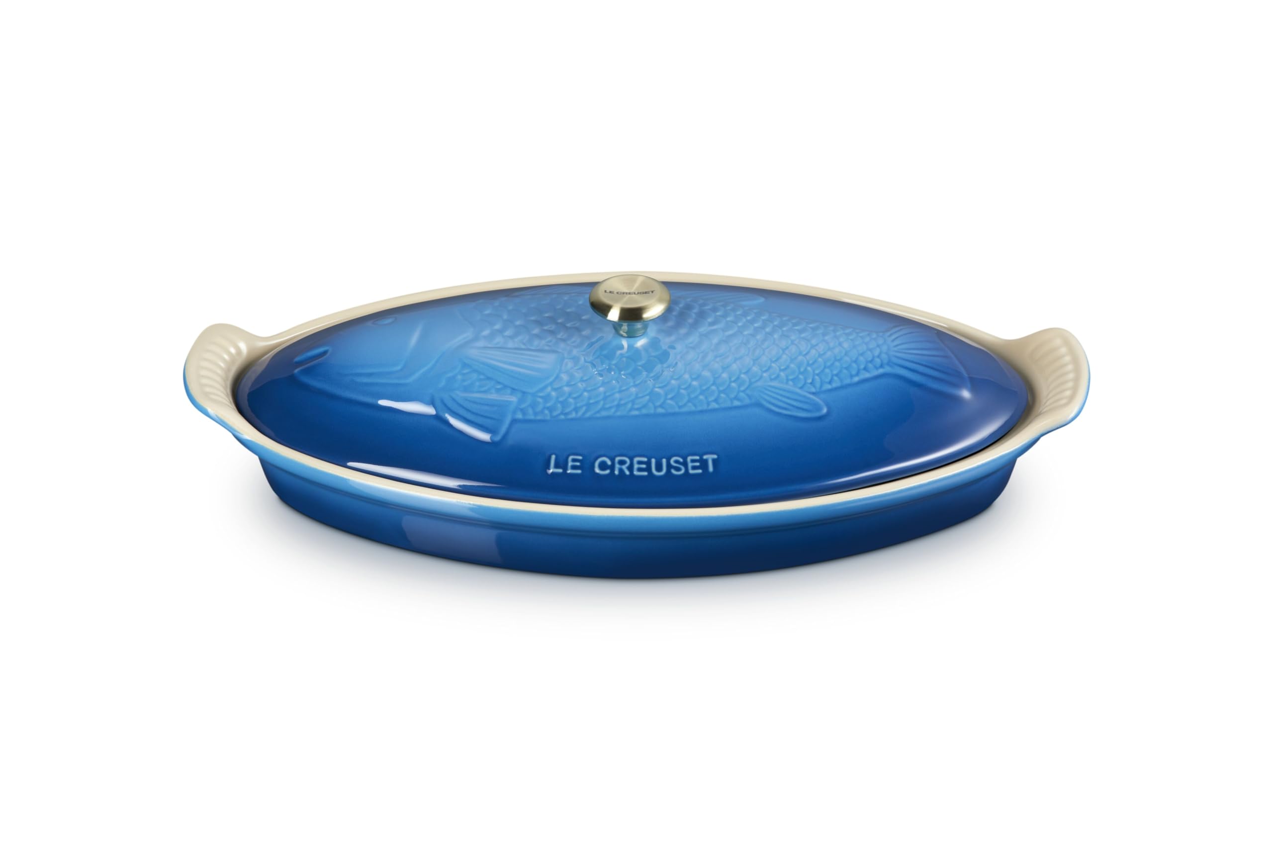 Le Creuset Stoneware Heritage Fish Baker, 1.7 qt., Marseille