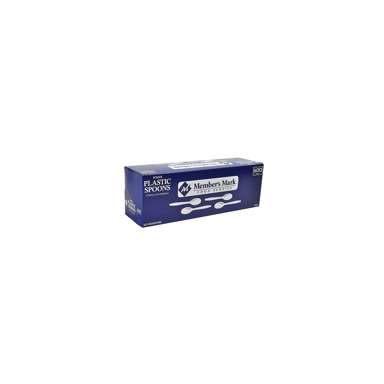 Bakers and Chefs White Plastic Spoons, 600 Count