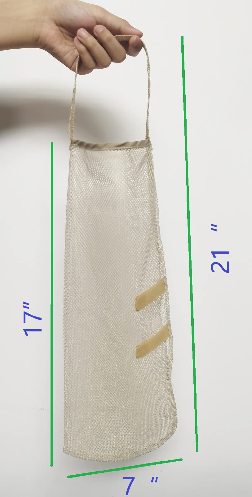 Hanging Mesh Storage Bags 5Pack Potatoes Bags Onion Bags Mesh Garlic Net Bags Long And Large Reusable Net Storage Produce Bags (