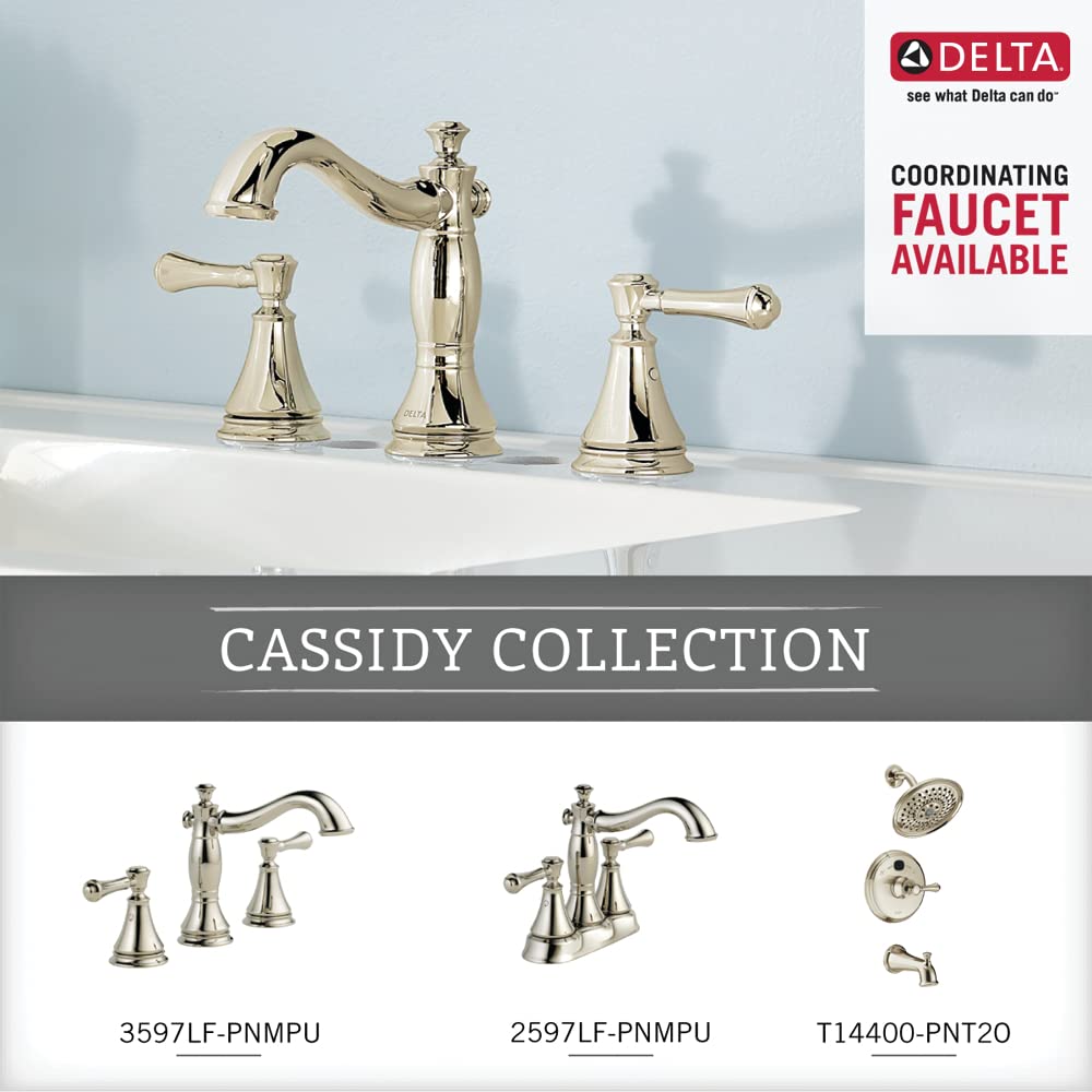Delta Faucet 79750-PN Cassidy Wall Mounted Toilet Paper Holder in Polished Nickel  Bathroom Accessories